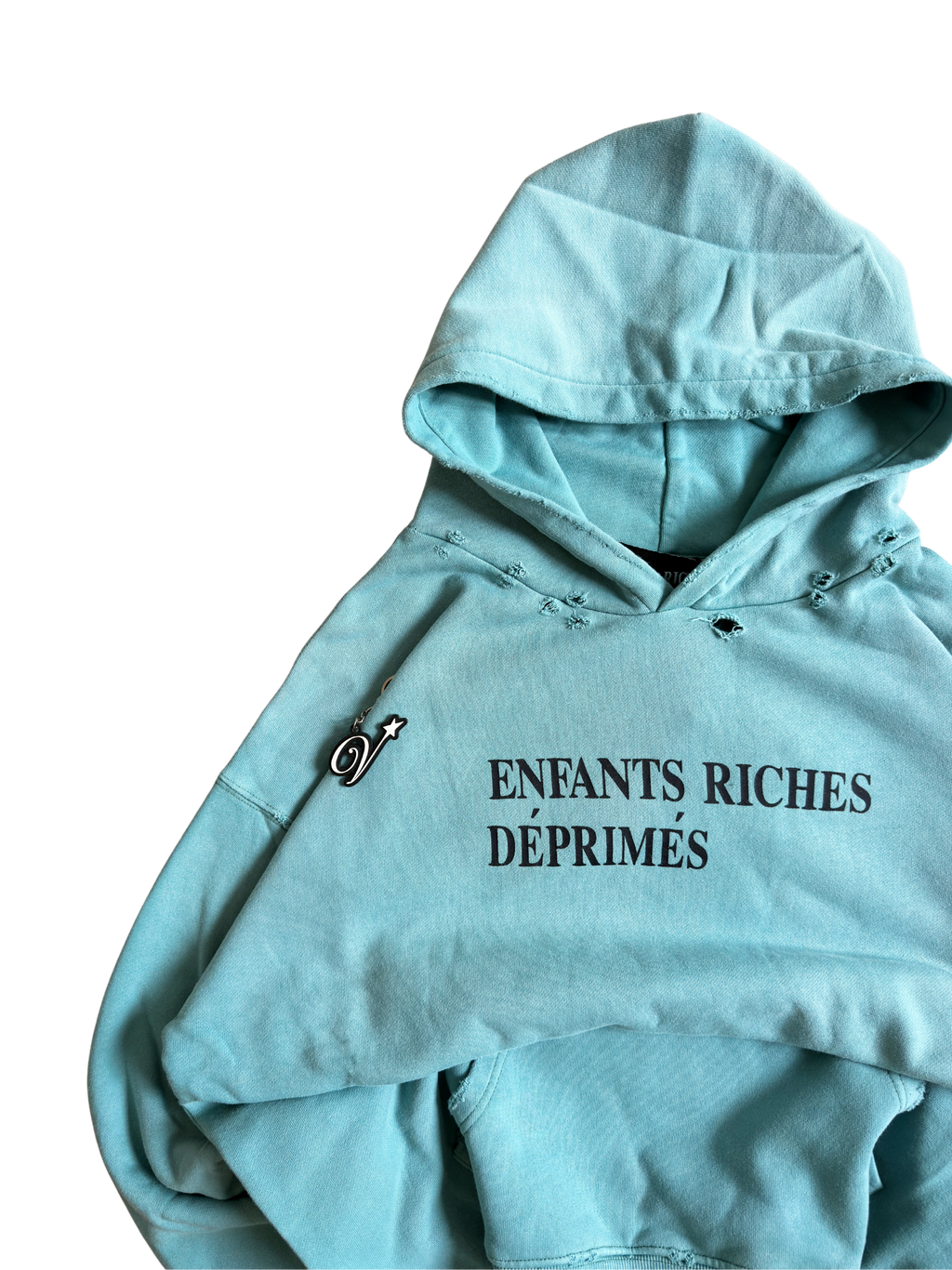 Enfants Riches Déprimés Sun Faded Aqua Hoodie