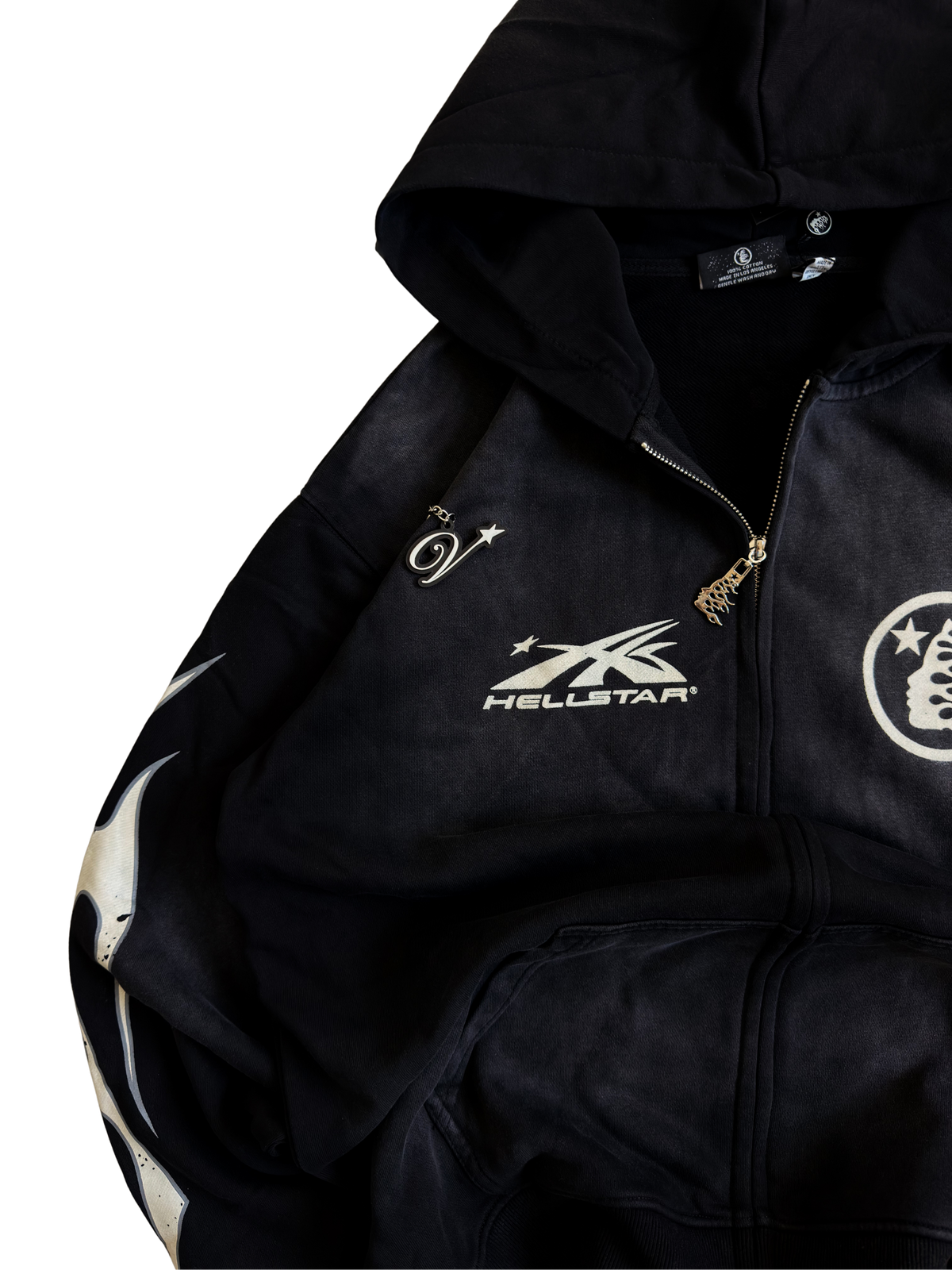 Hellstar Logo Zip-up Hoodie