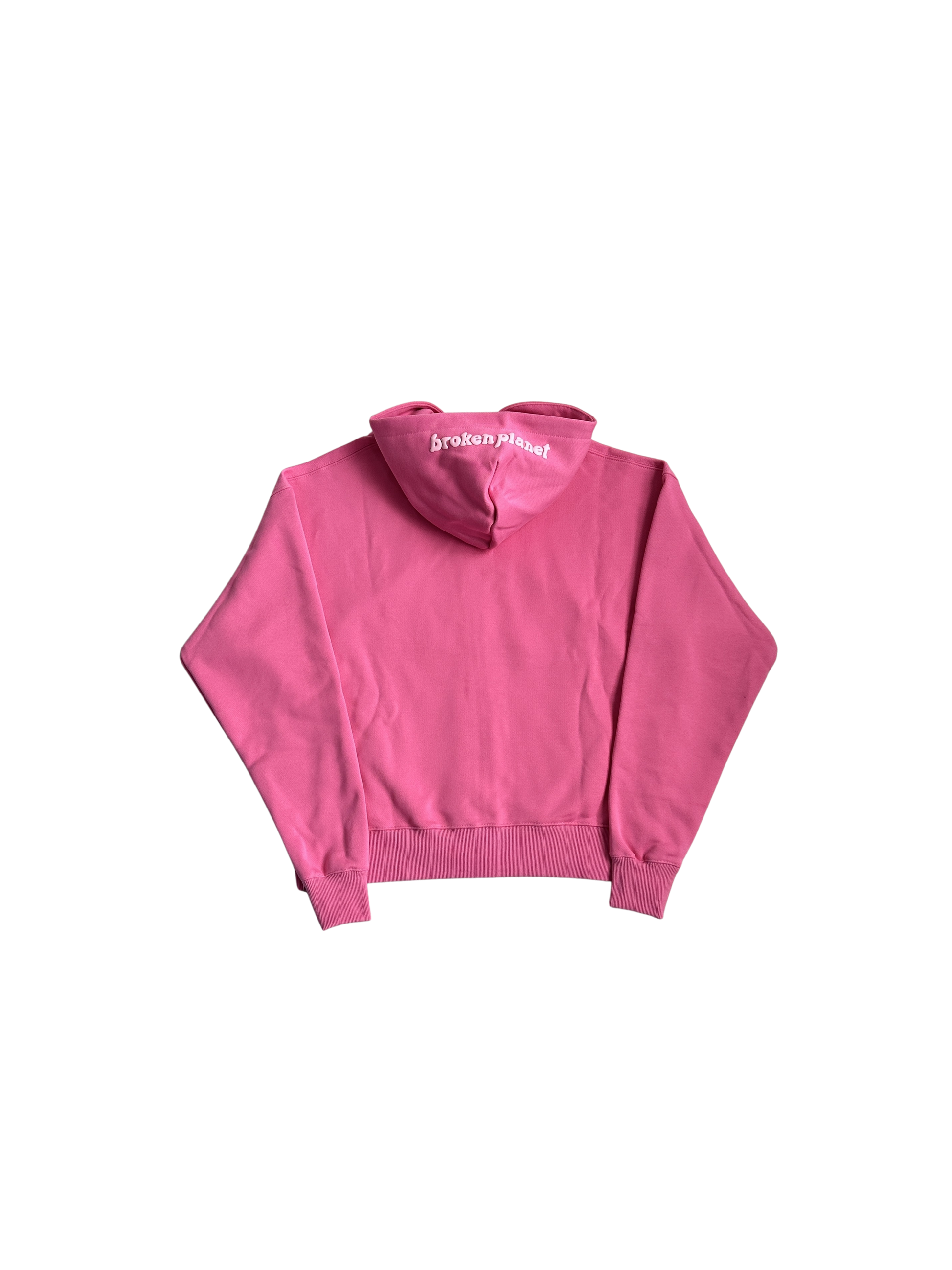 Broken Planet Zip Up Hoodie Candy Pink