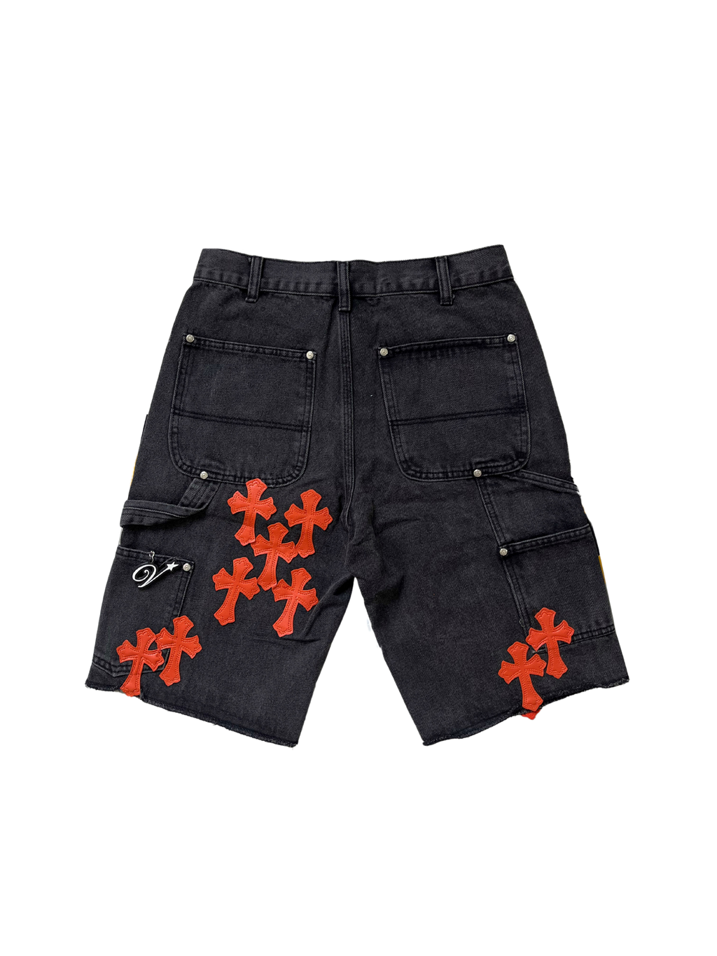 Chrome Hearts Orange Patchwork jorts