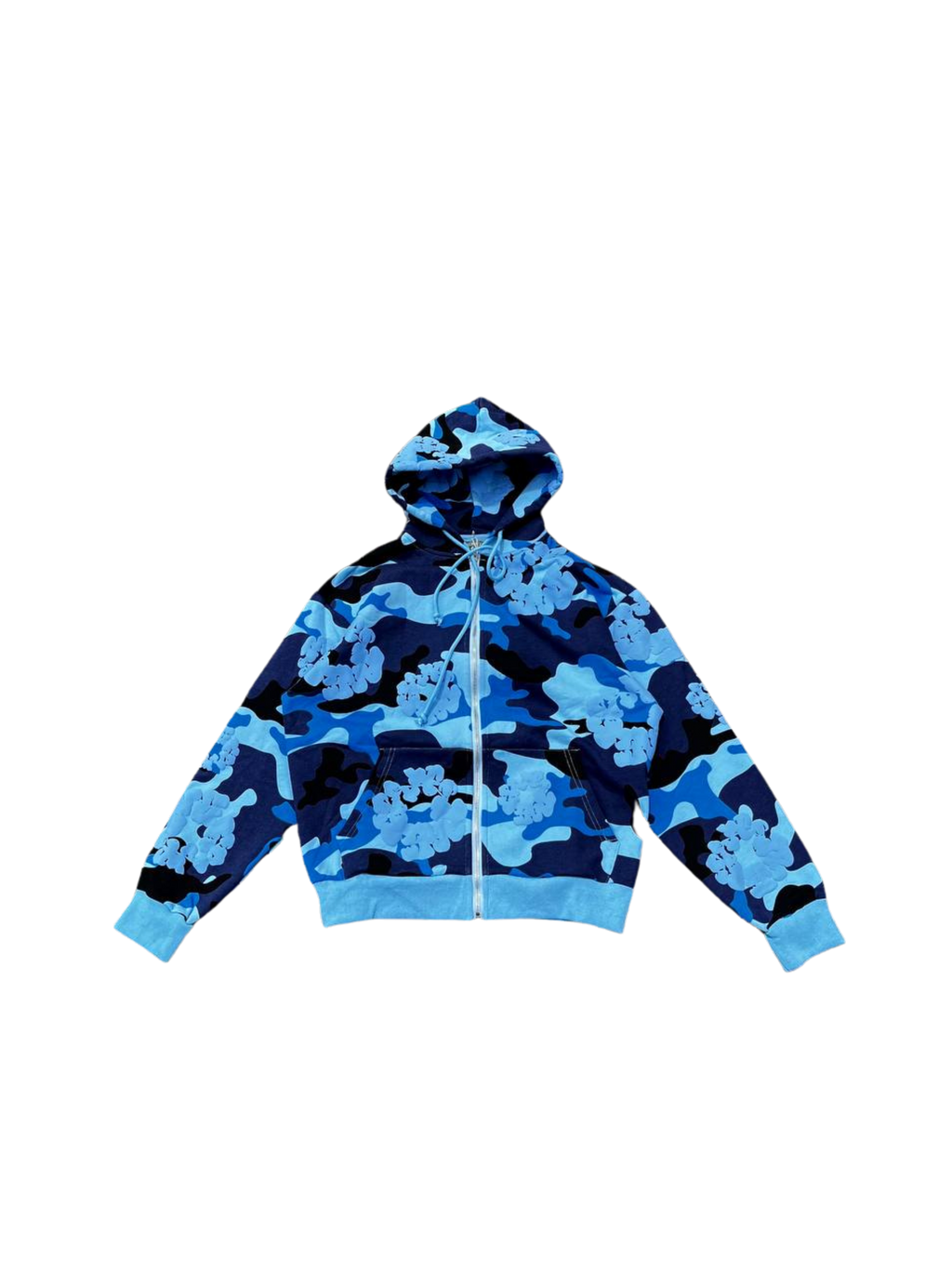 Denim tears camo wreath zip hoodie