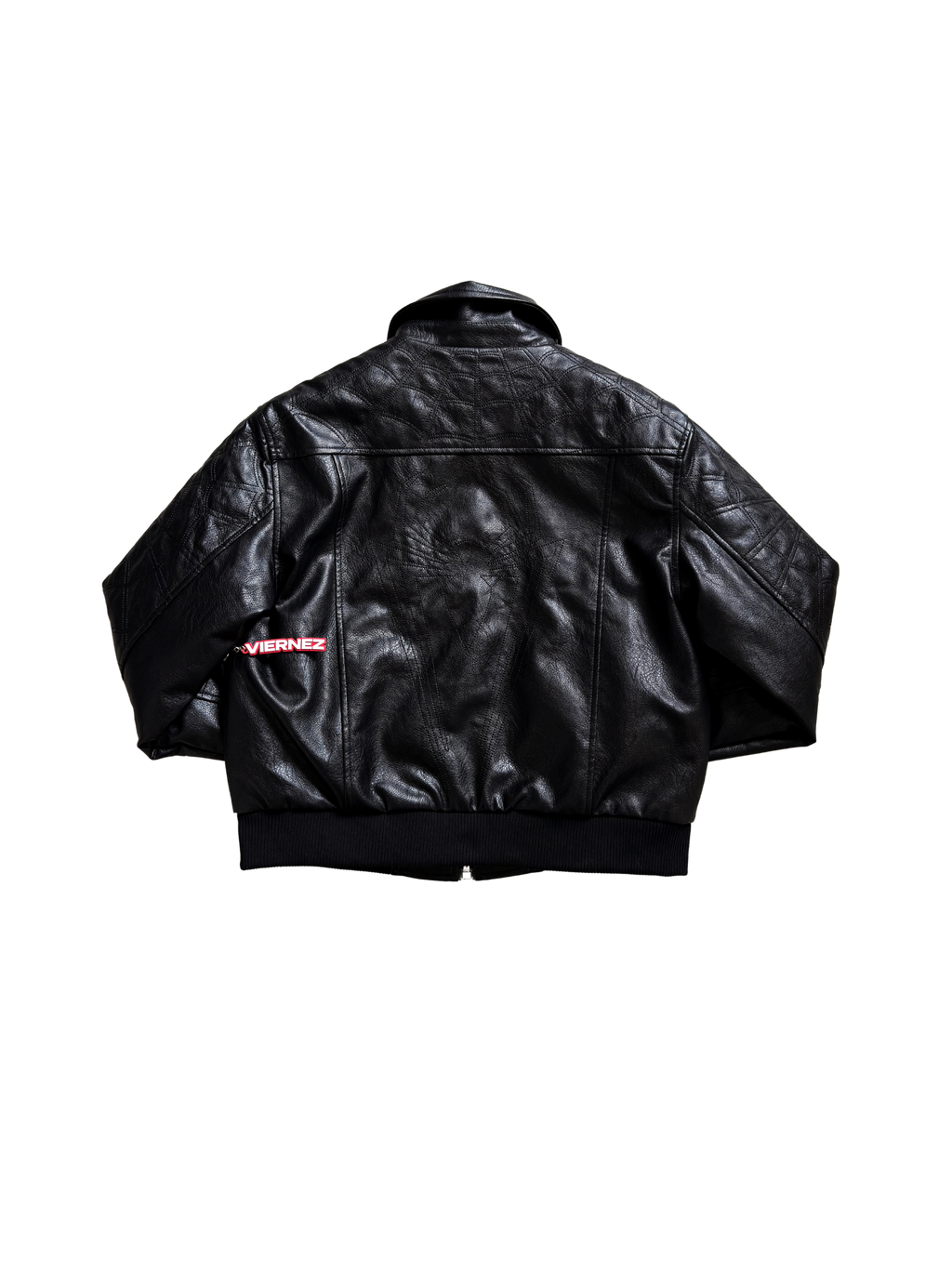Black Supreme X Vanson Leathers Spider-Man Jacket