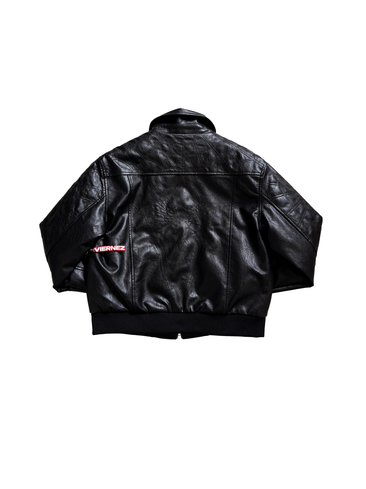 Black Supreme X Vanson Leathers Spider-Man Jacket