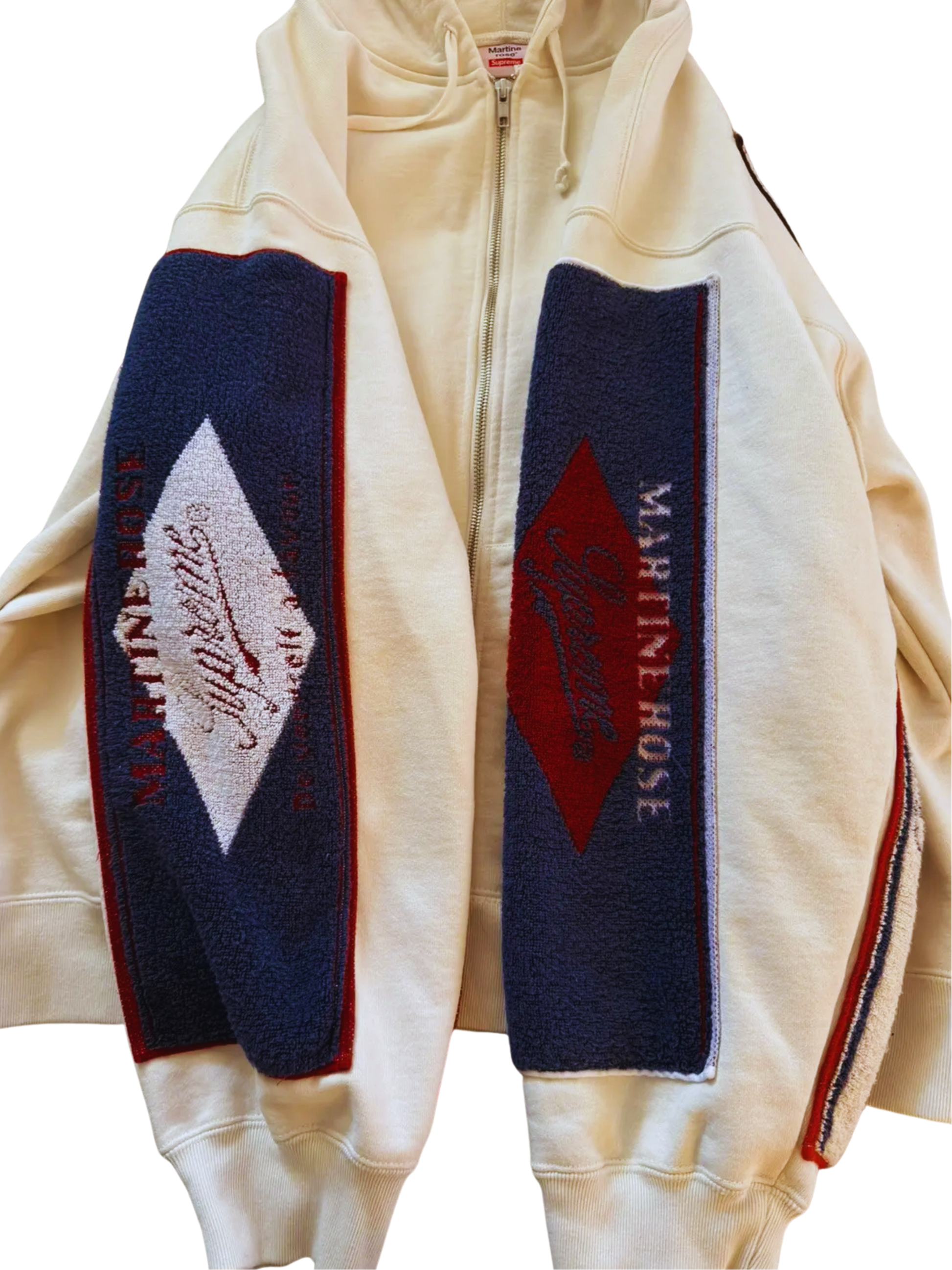 Supreme Martine Rose Towel Zip Up Hoodie