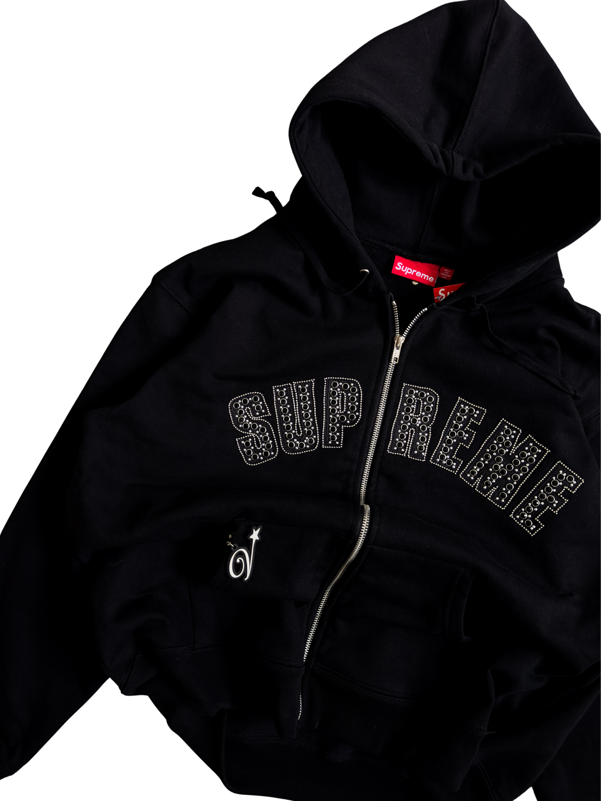 Supreme x B.B. Simon Zip Up Hoodie in Black Medium - ON HAND