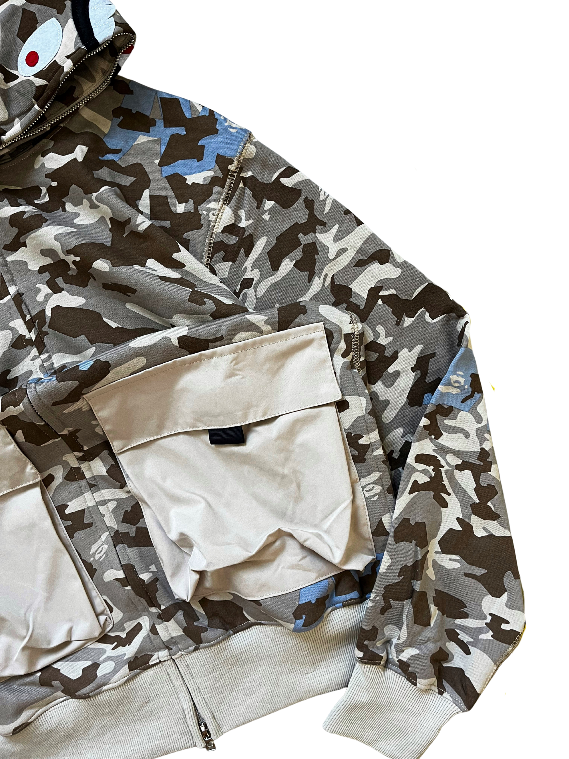 Bape Shark Dual Pocket Camo hoodie