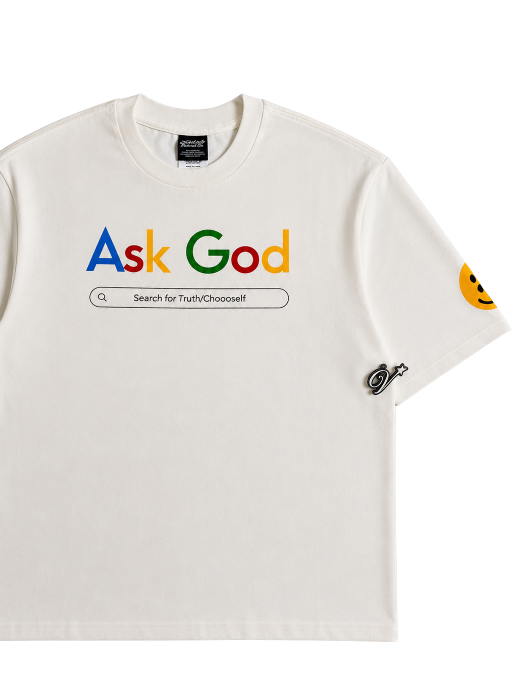 Saint Michael Ask God Tee SMALL - ON HAND