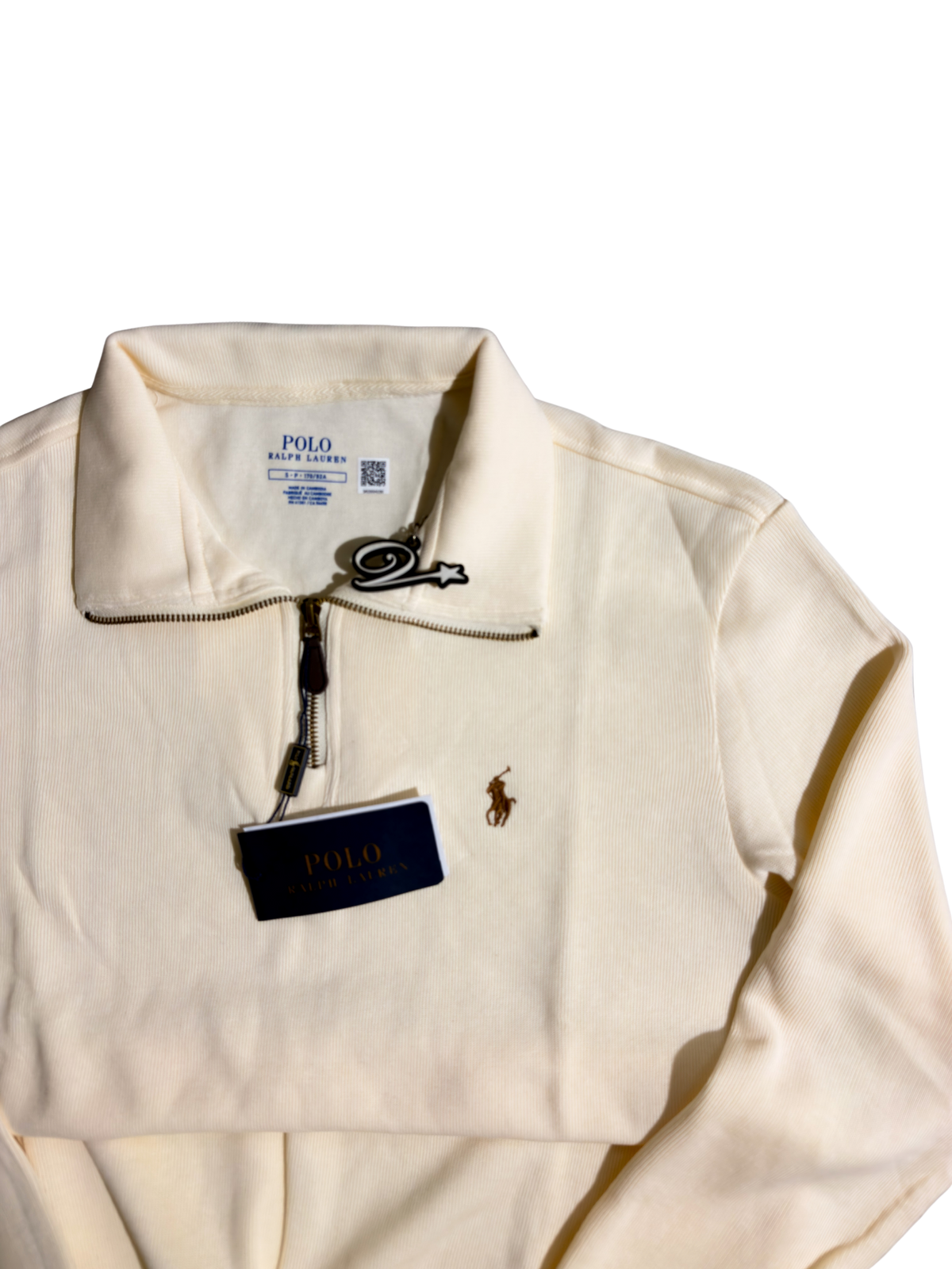Cench's Ralph Lauren Half Zipped Apricot Small - ON HAND