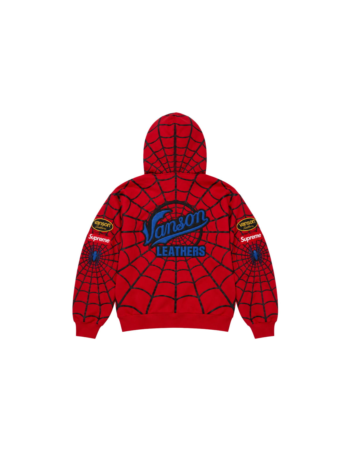 Supreme x Vanson Leathers x Marvel Spider-Man Zip-up Hoodie
