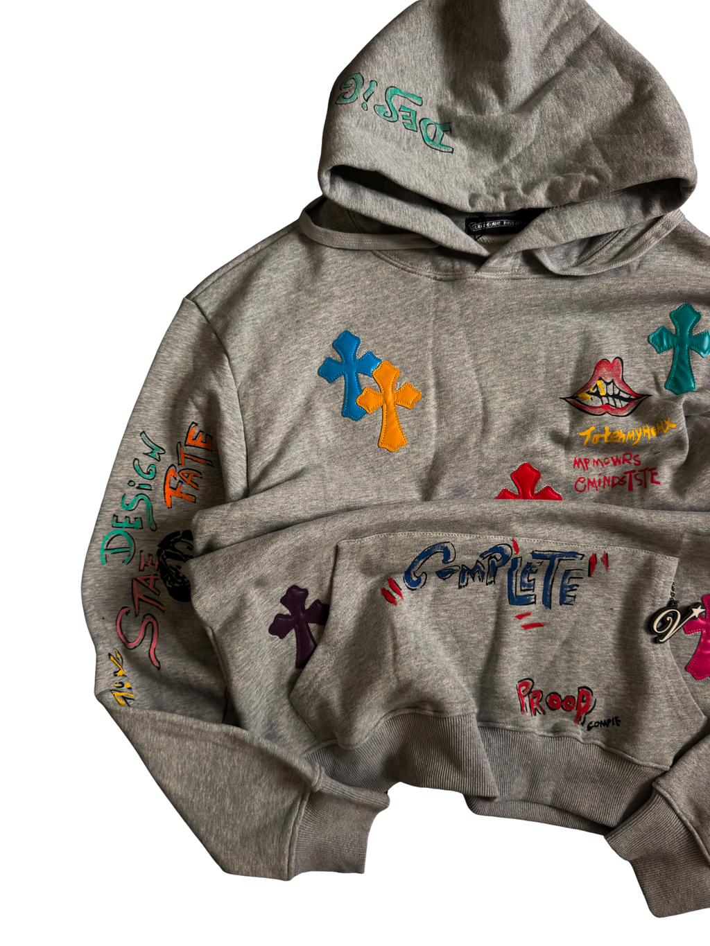Chrome Hearts x Matty Boy "Supply the demand" Hoodie in Grey