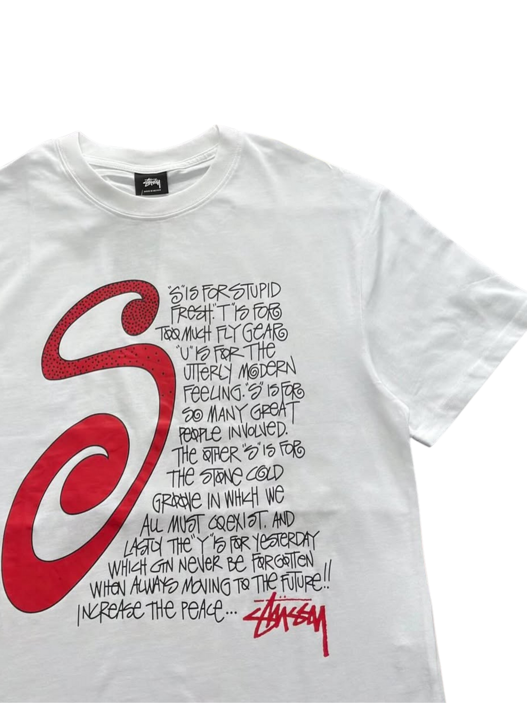 Stüssy talk S tee