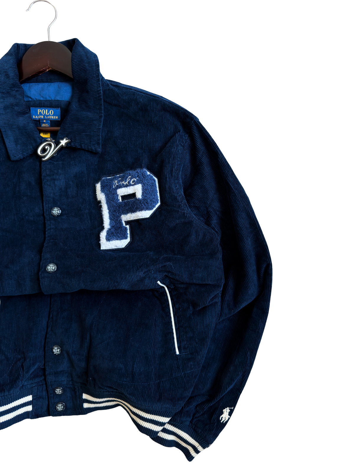 Polo Ralph Lauren Corduroy Letter Jacket Medium - ON HAND