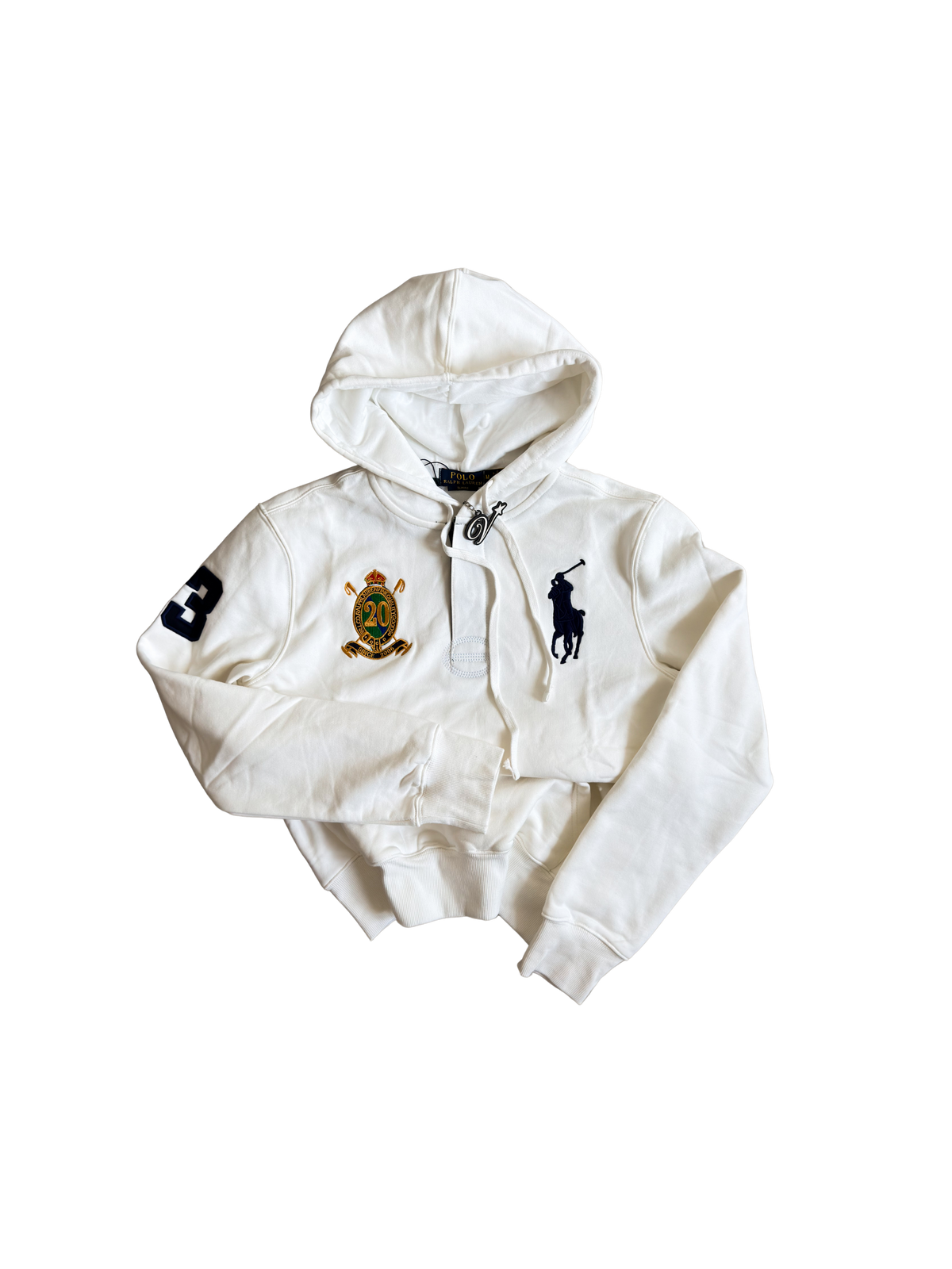 Ralph Lauren Big Pony 20th Anniversary Hoodie White Medium - ON HAND
