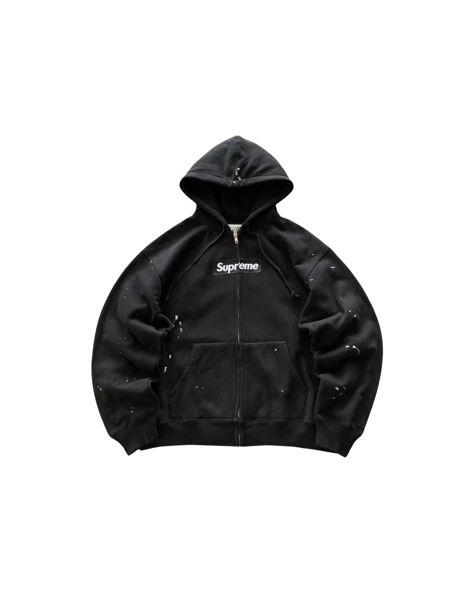 Supreme x MM6 Box Logo Zip Up Hoodie