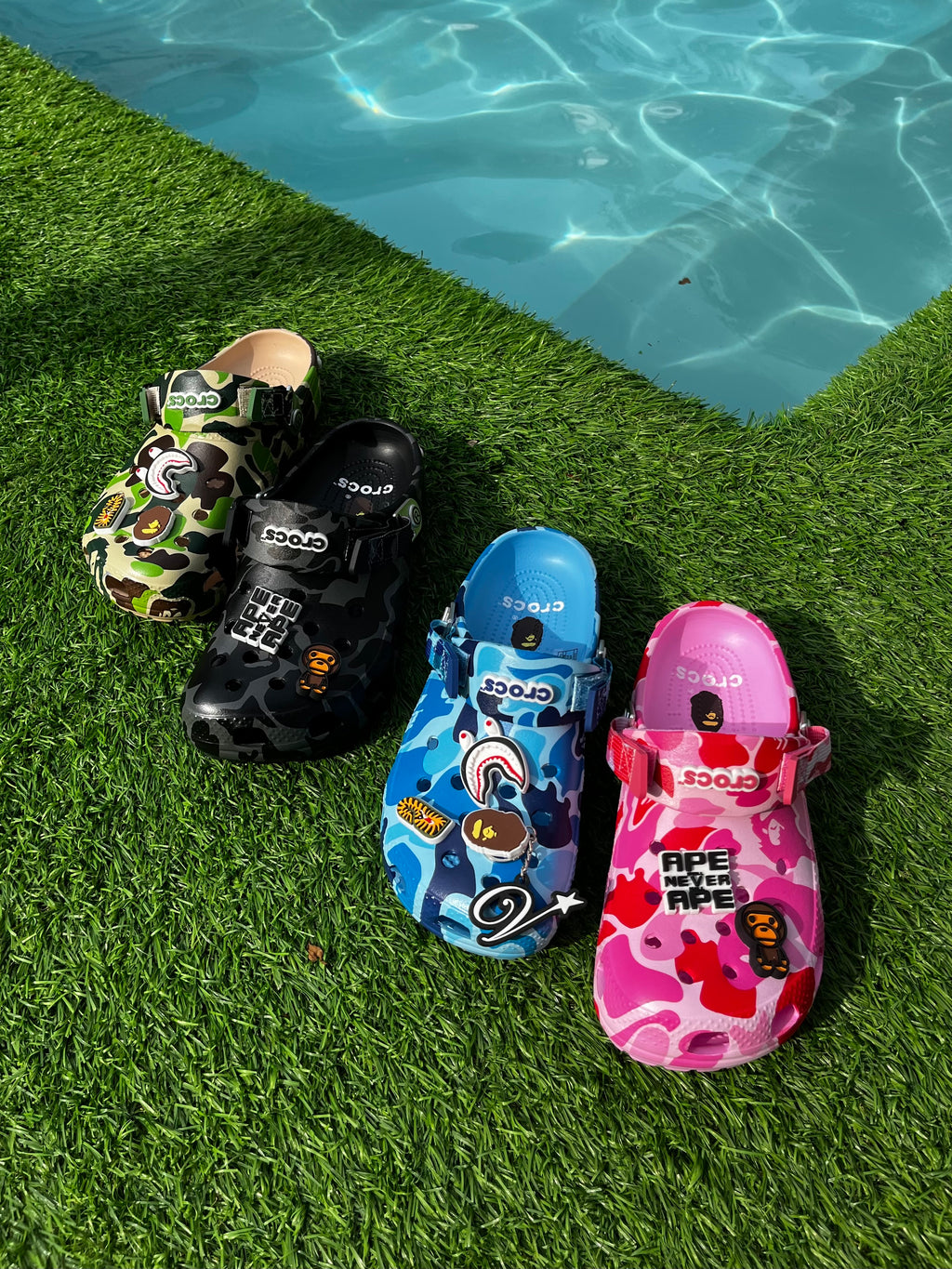 BAPE CROCS