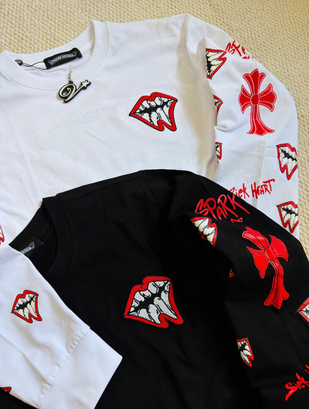 Chrome Hearts x Matty Boy Heart Longsleeves