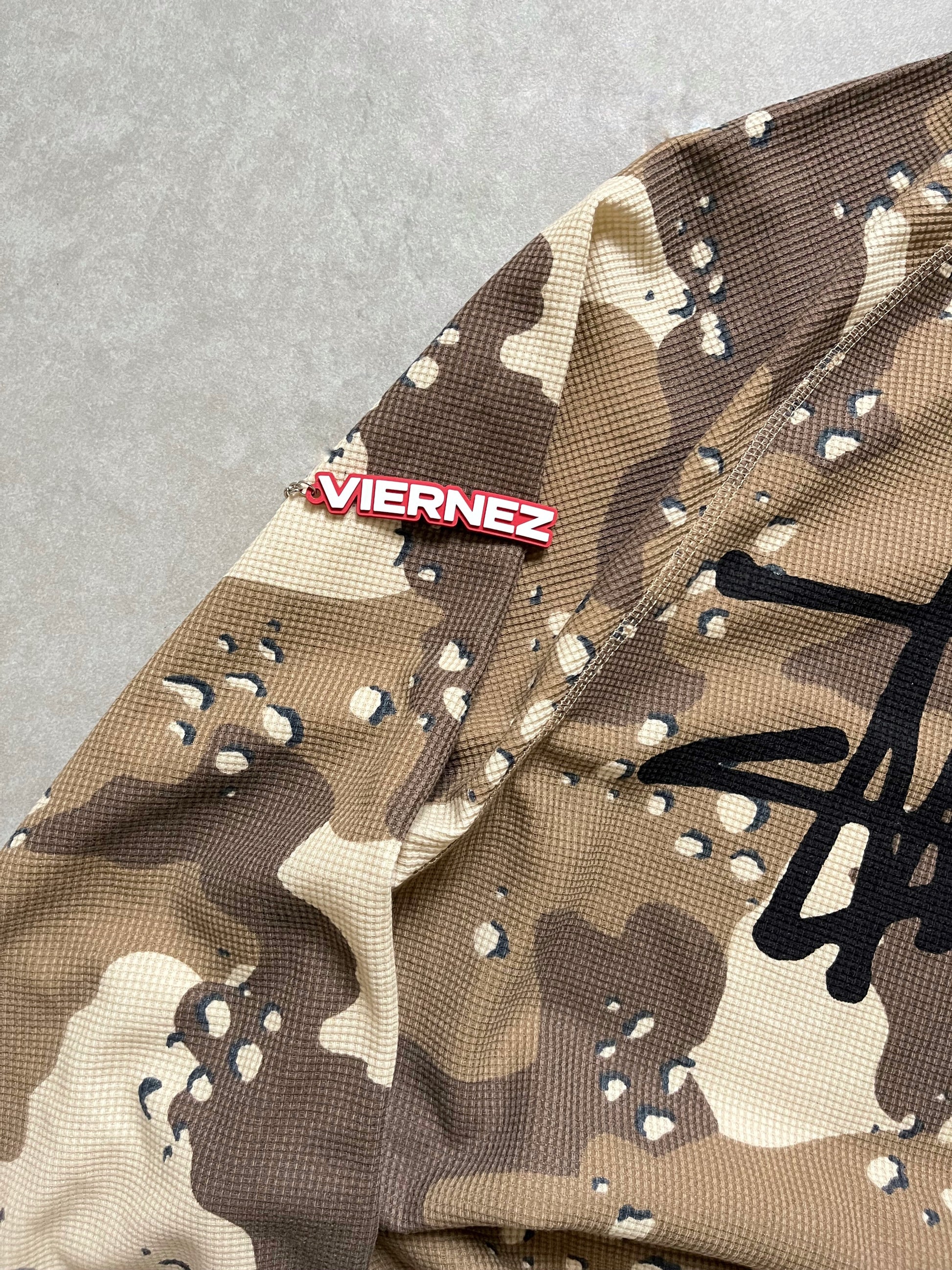Stussy Sand Camo Waffle longsleeves