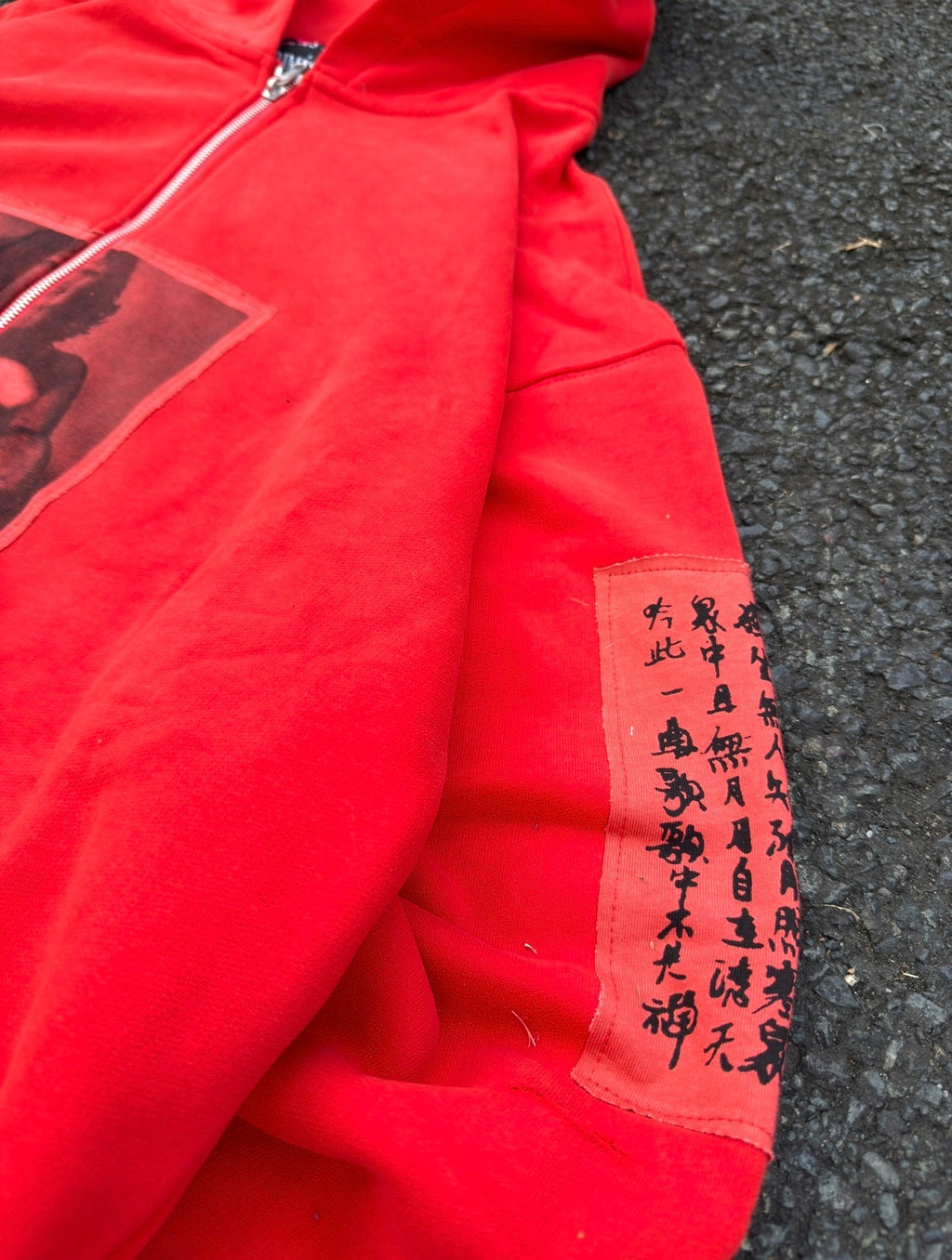 Enfants Riches Deprimes Red Anti-Process Thermal Lined Zip Hoodie