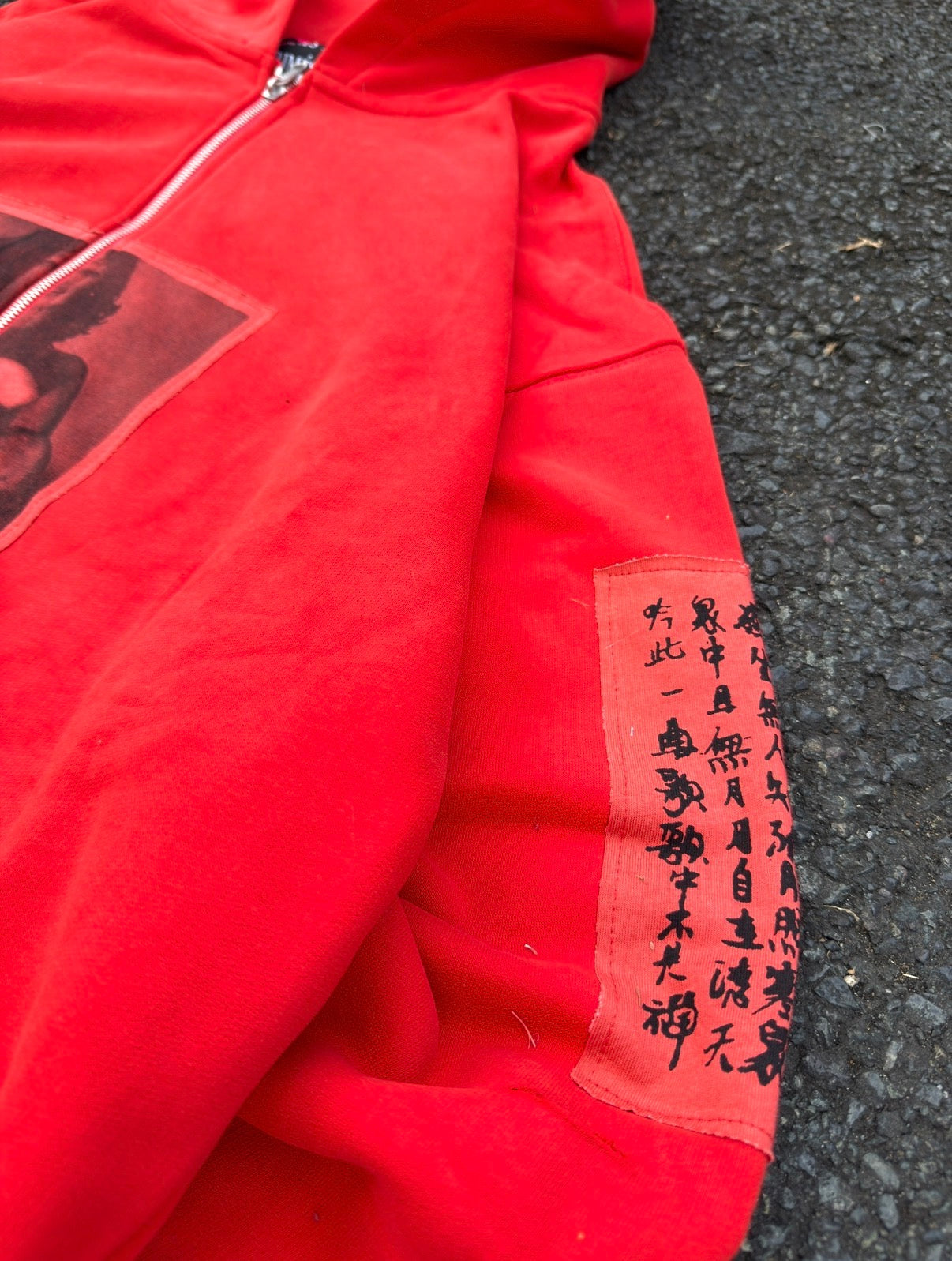 Enfants Riches Deprimes Red Anti-Process Thermal Lined Zip Hoodie