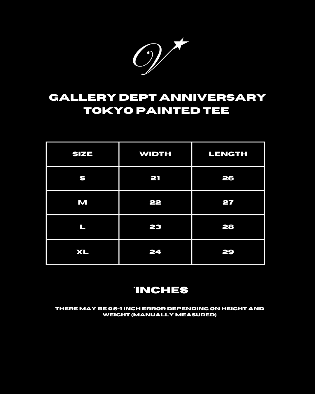 Gallery Dept Anniversary Tokyo Painted Tee