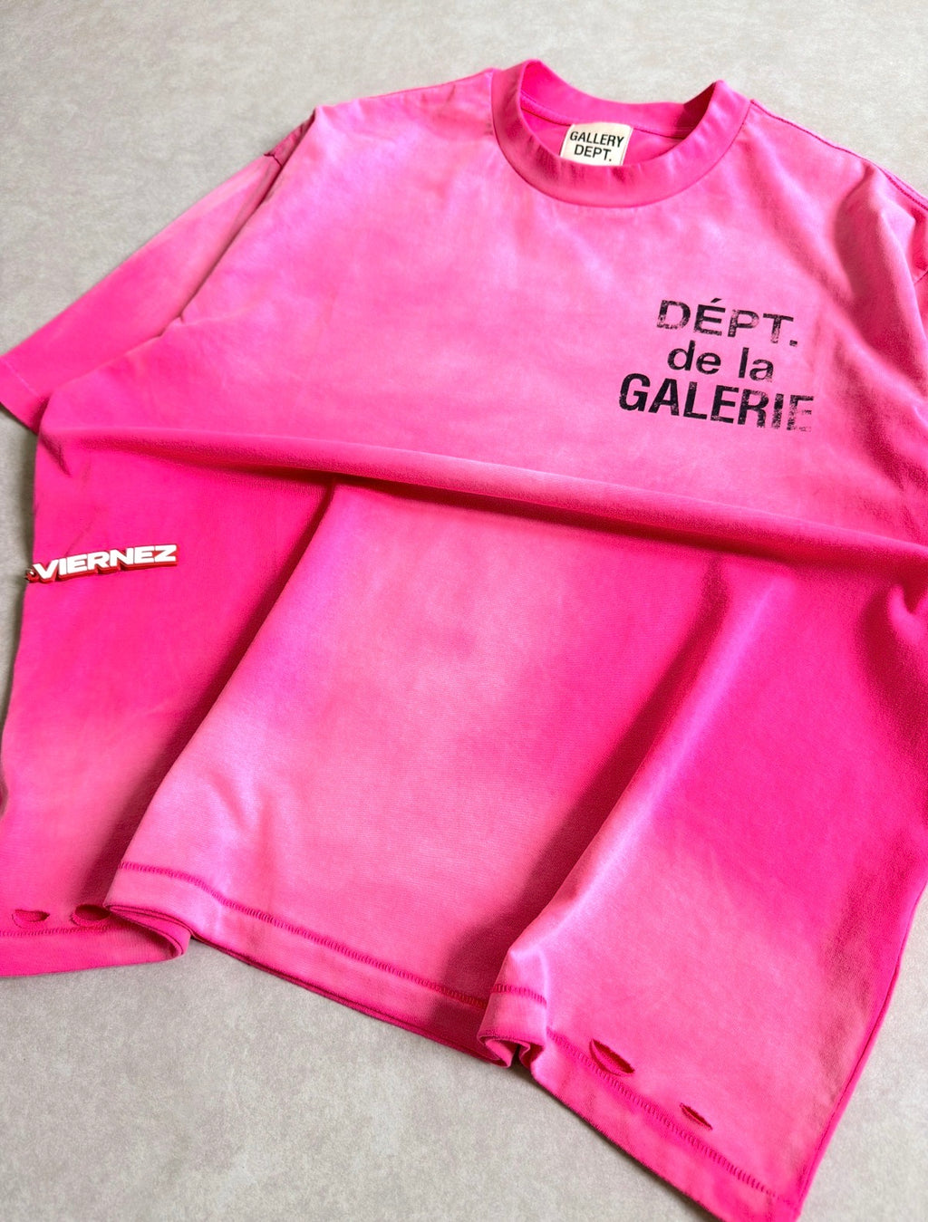 Gallery Dept. French Tee in Flo Pink