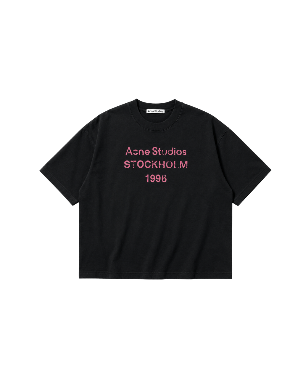 Acne Studios Pink Logo Tee