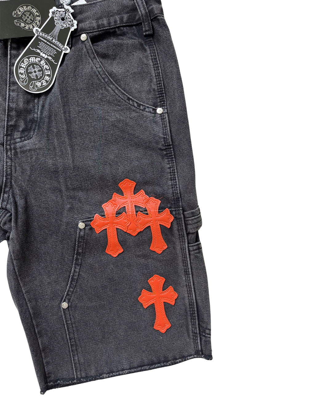 Chrome Hearts Orange Patchwork jorts