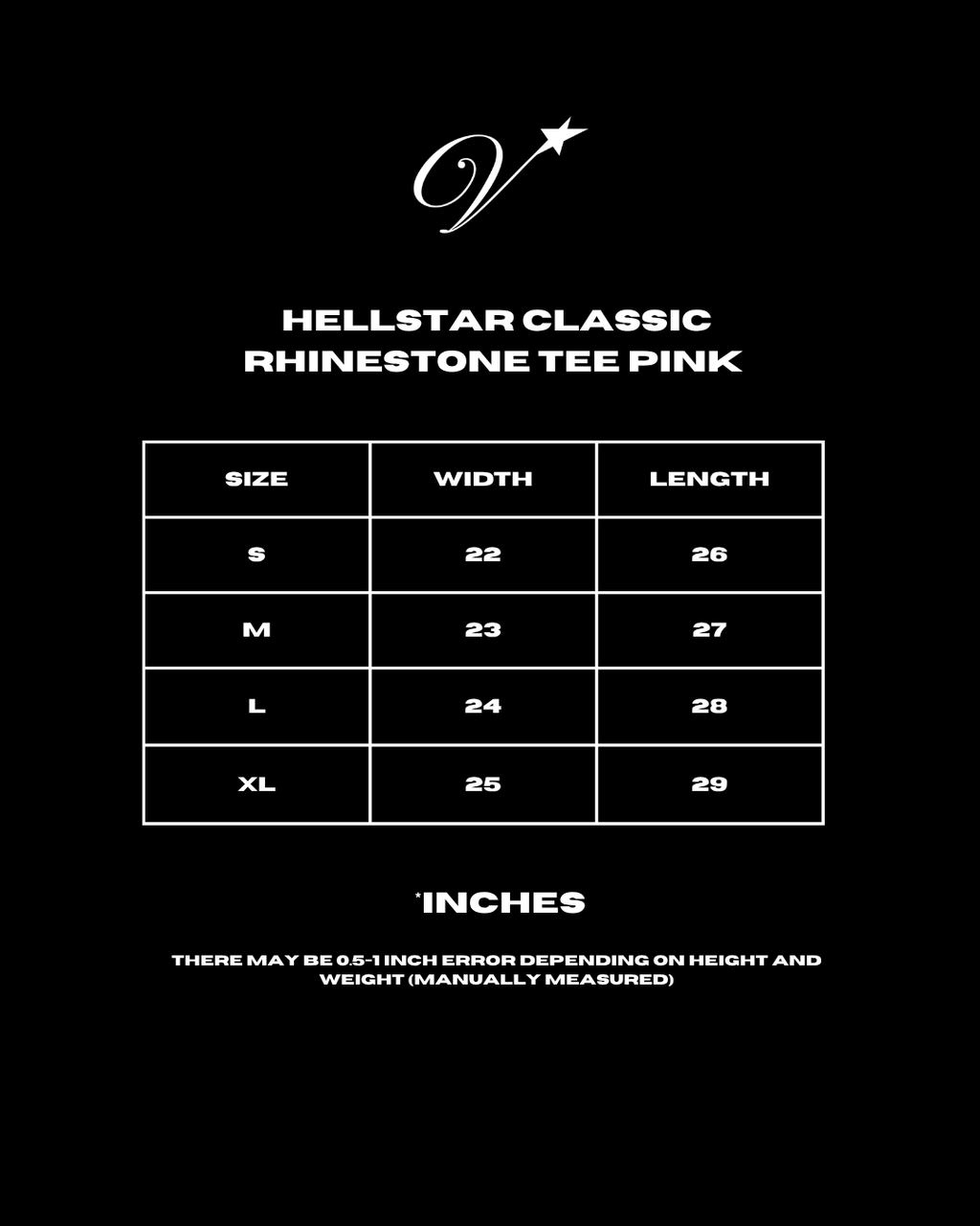 Hellstar Classic Rhinestone Tee Pink