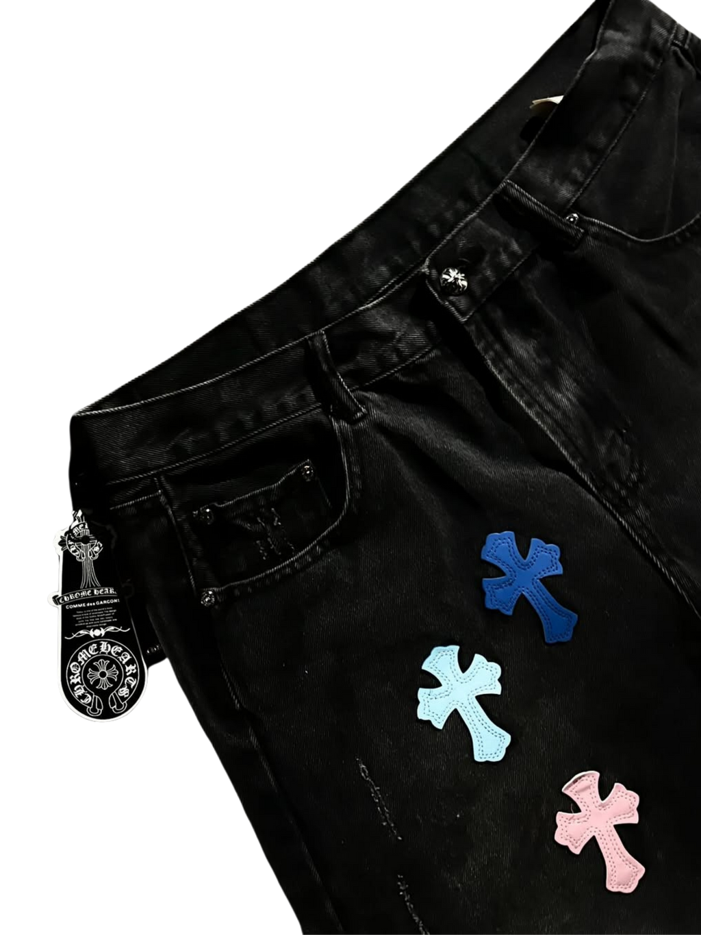 CH Multi-color denim shorts