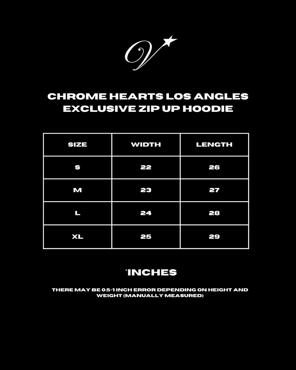 Chrome Hearts Los Angeles Exclusive Zip Up Hoodie