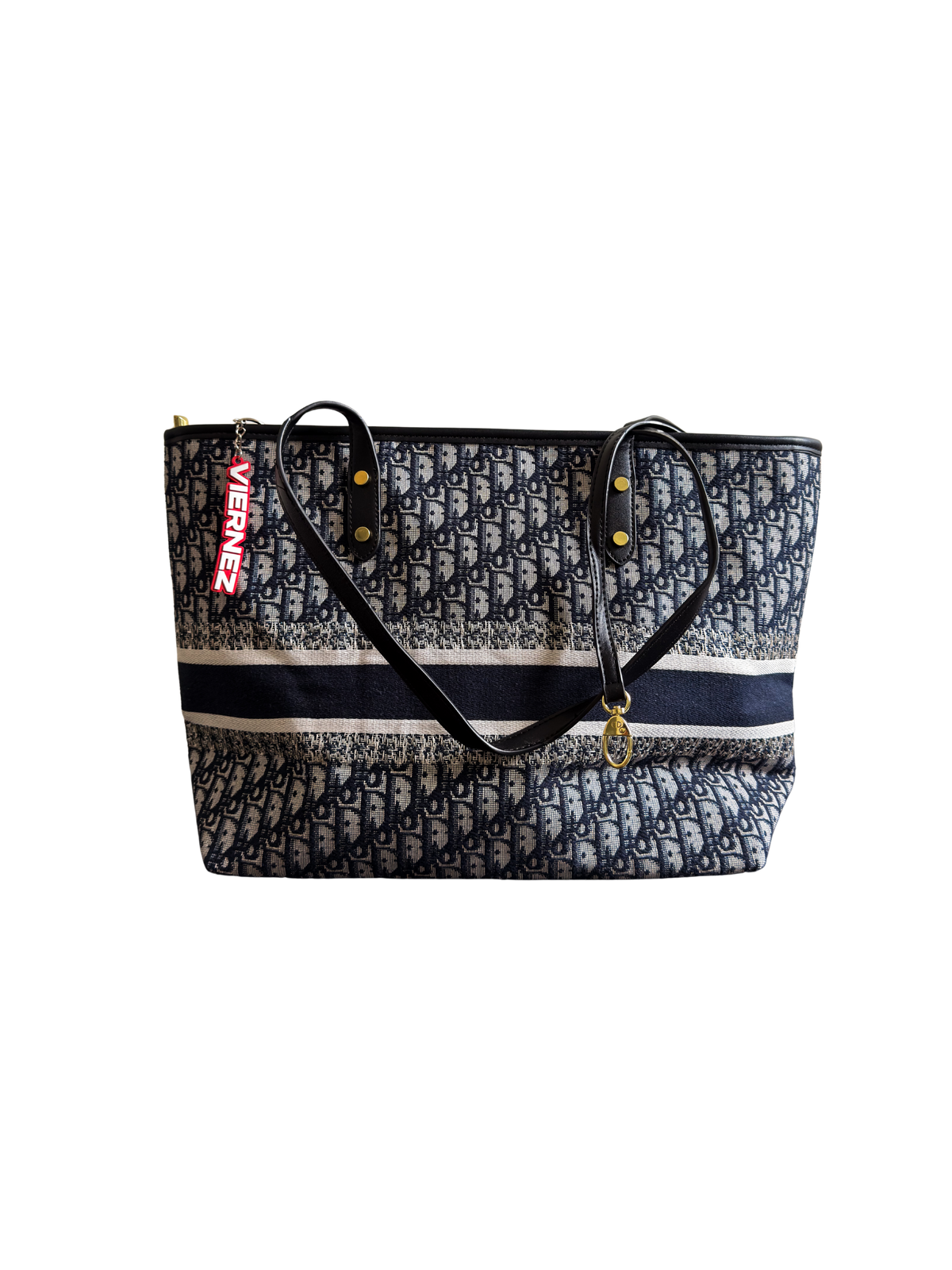 Dior Oblique Embroidery Tote Bag