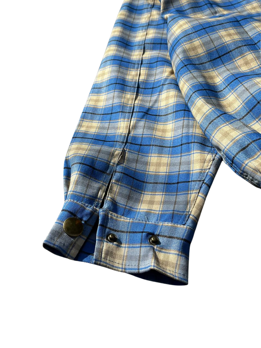 Stussy Blue Plaid Collared Coach Jacket (24SS)