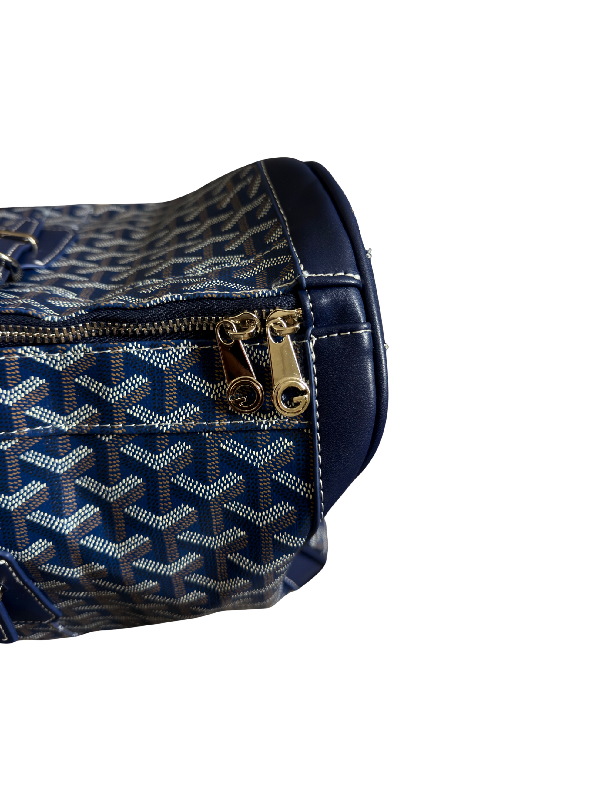 Goyard Boston 45 Duffle Bag in Navy Blue
