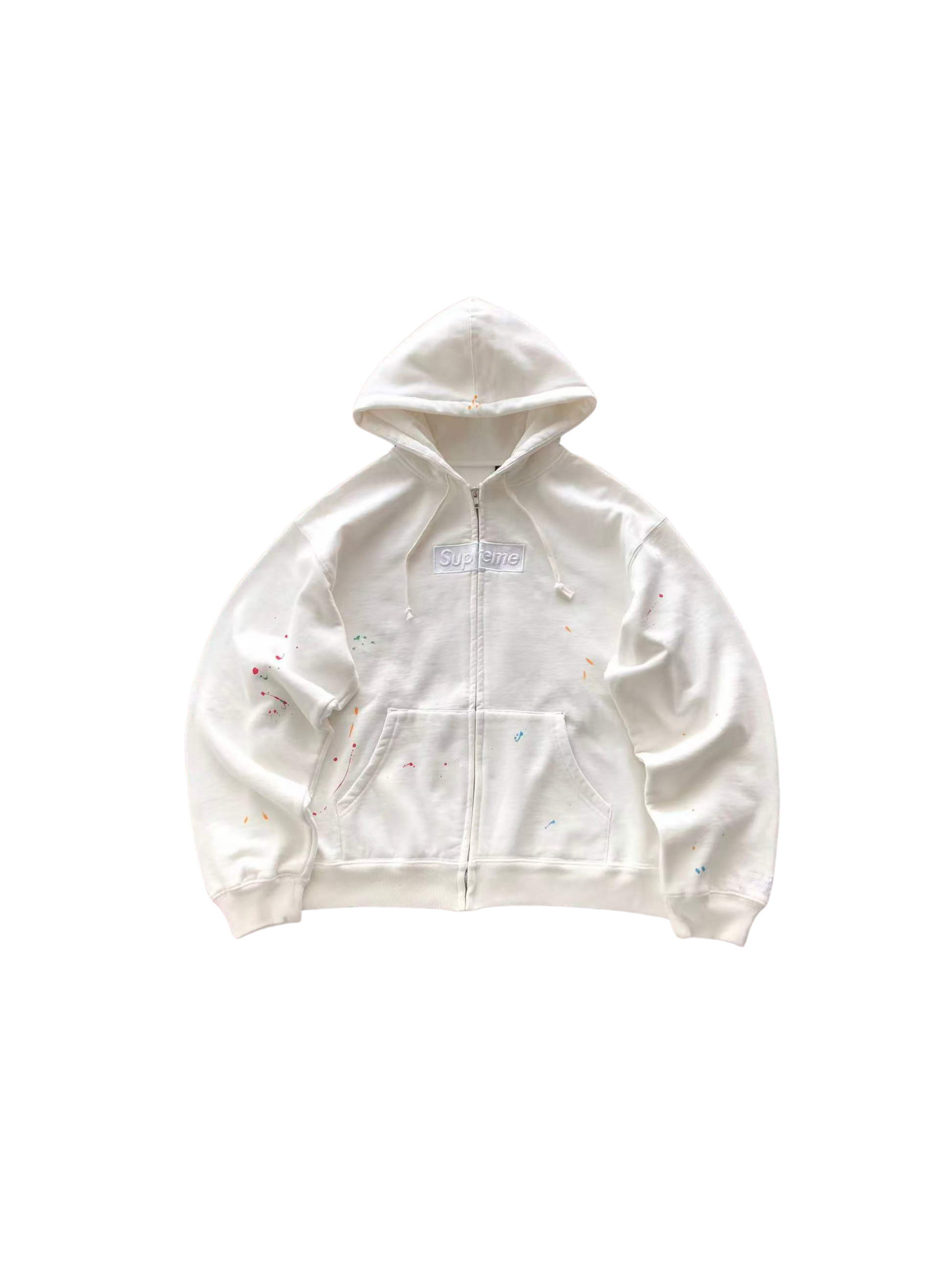 Supreme x MM6 Box Logo Zip Up Hoodie