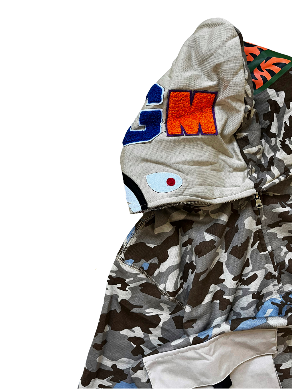 Bape Shark Dual Pocket Camo hoodie