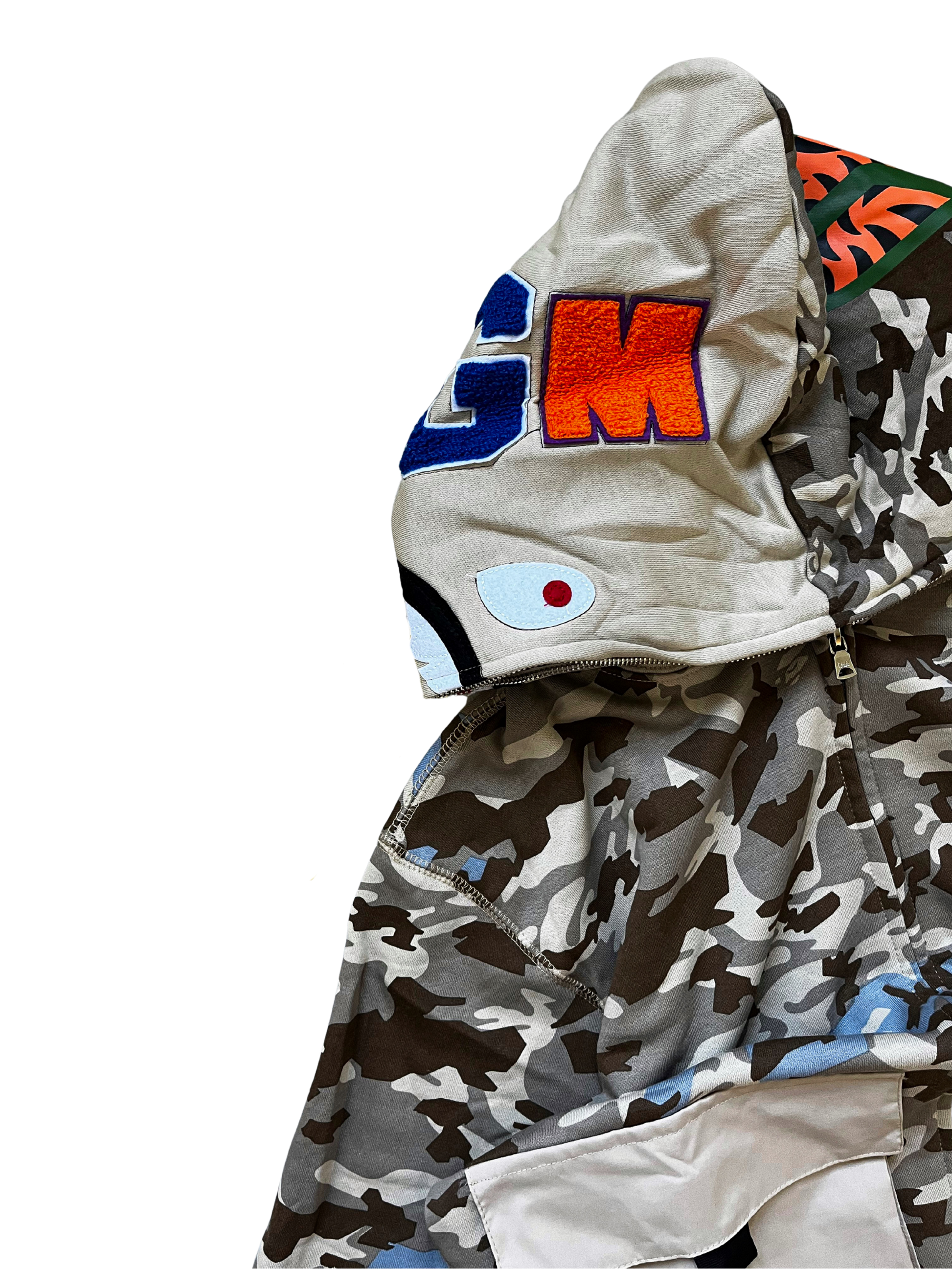 Bape Shark Dual Pocket Camo hoodie