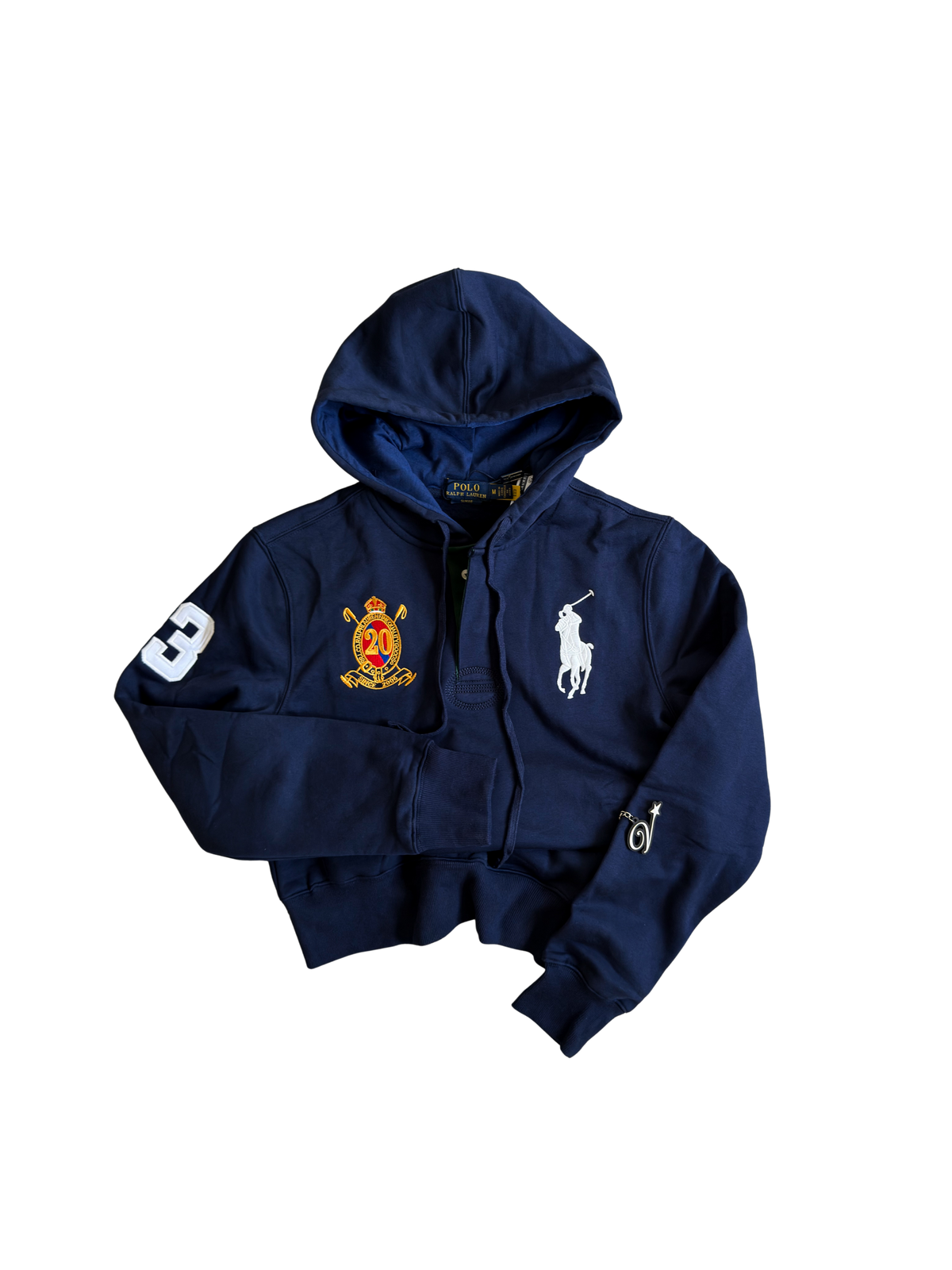 Ralph Lauren Big Pony 20th Anniversary Hoodie Navy Blue Medium - ON HAND