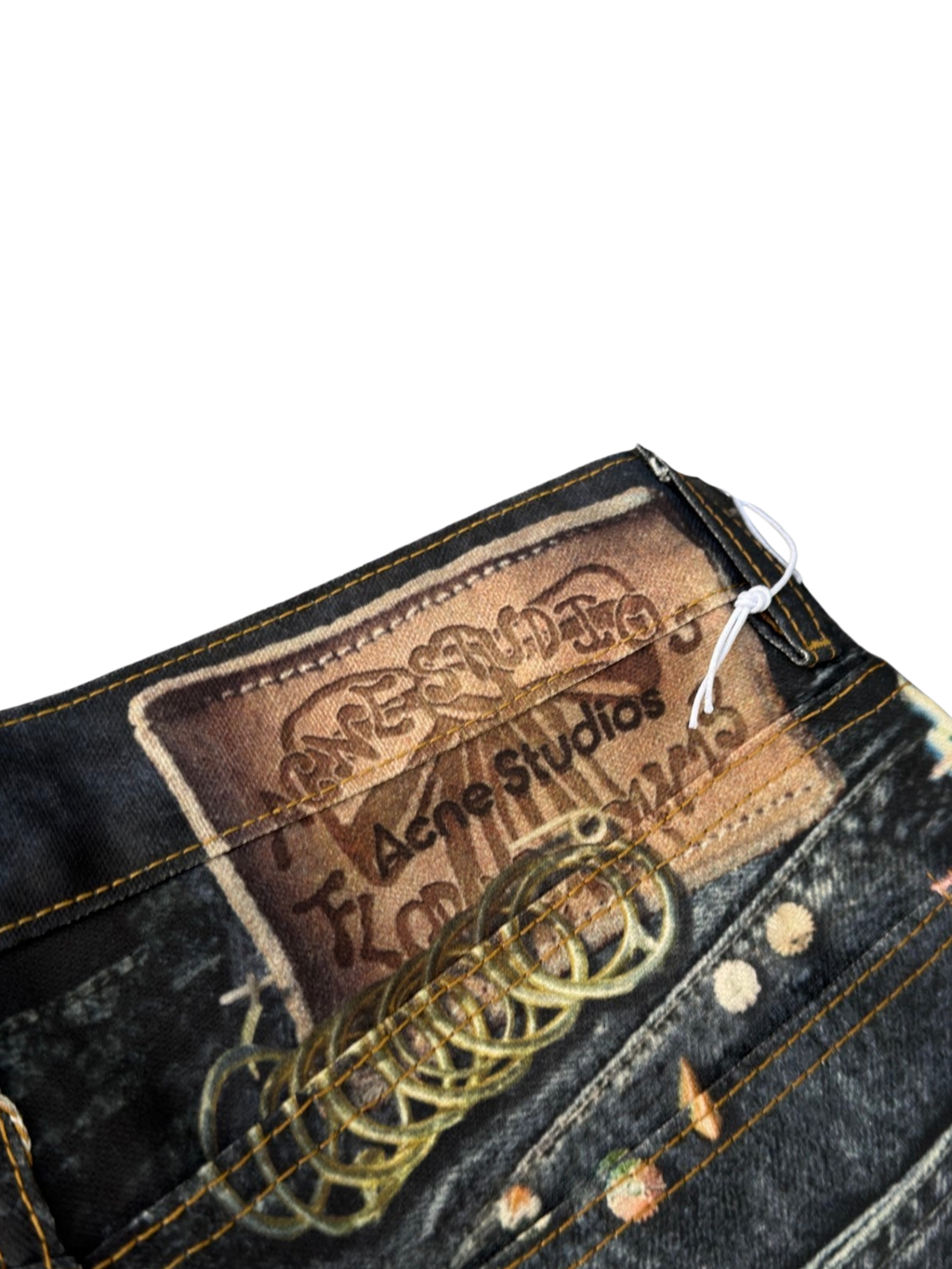 ACNE STUDIOS TROMPE-L’OEIL CHARM CHAIN PANTS