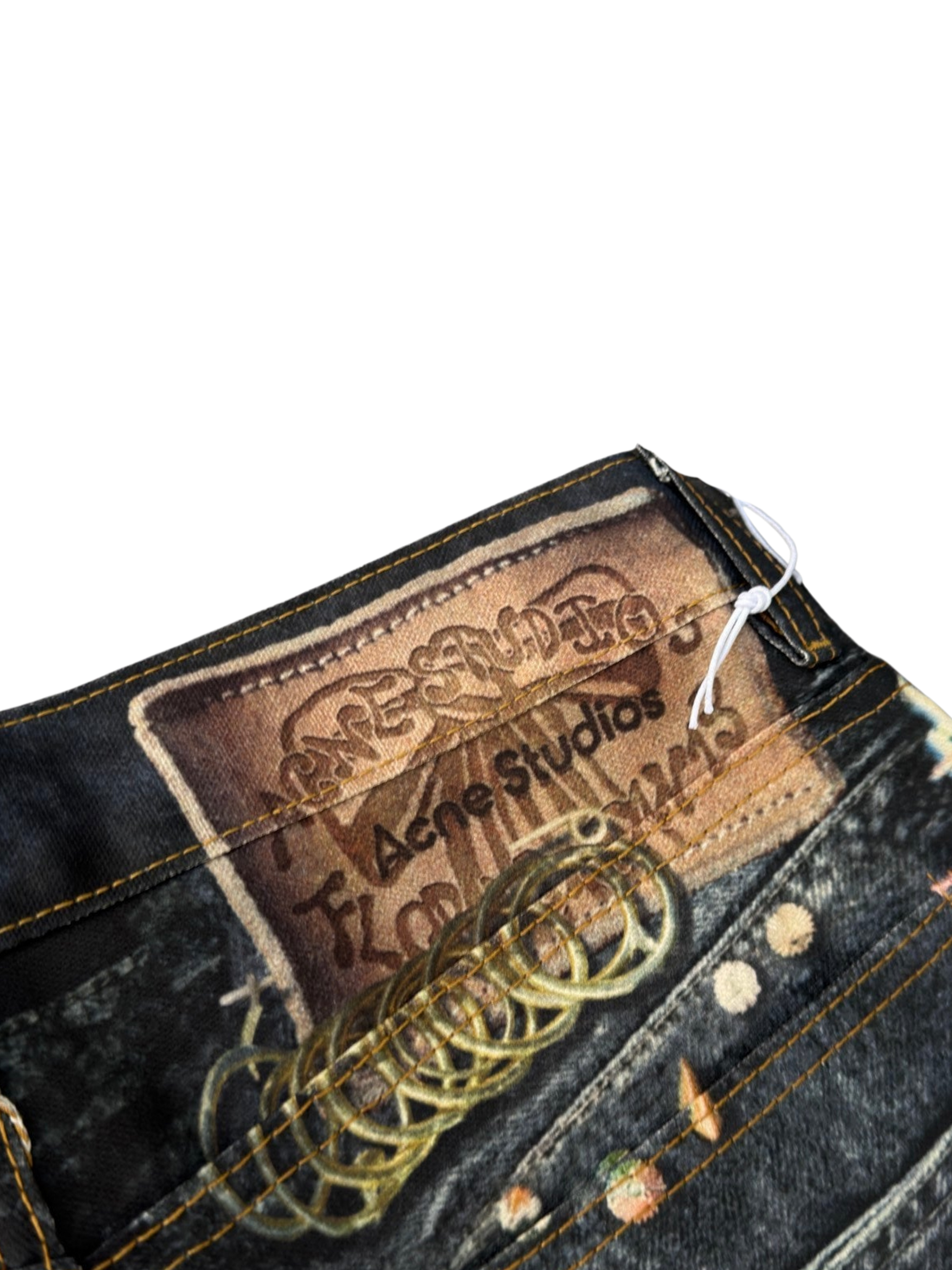 ACNE STUDIOS TROMPE-L’OEIL CHARM CHAIN PANTS