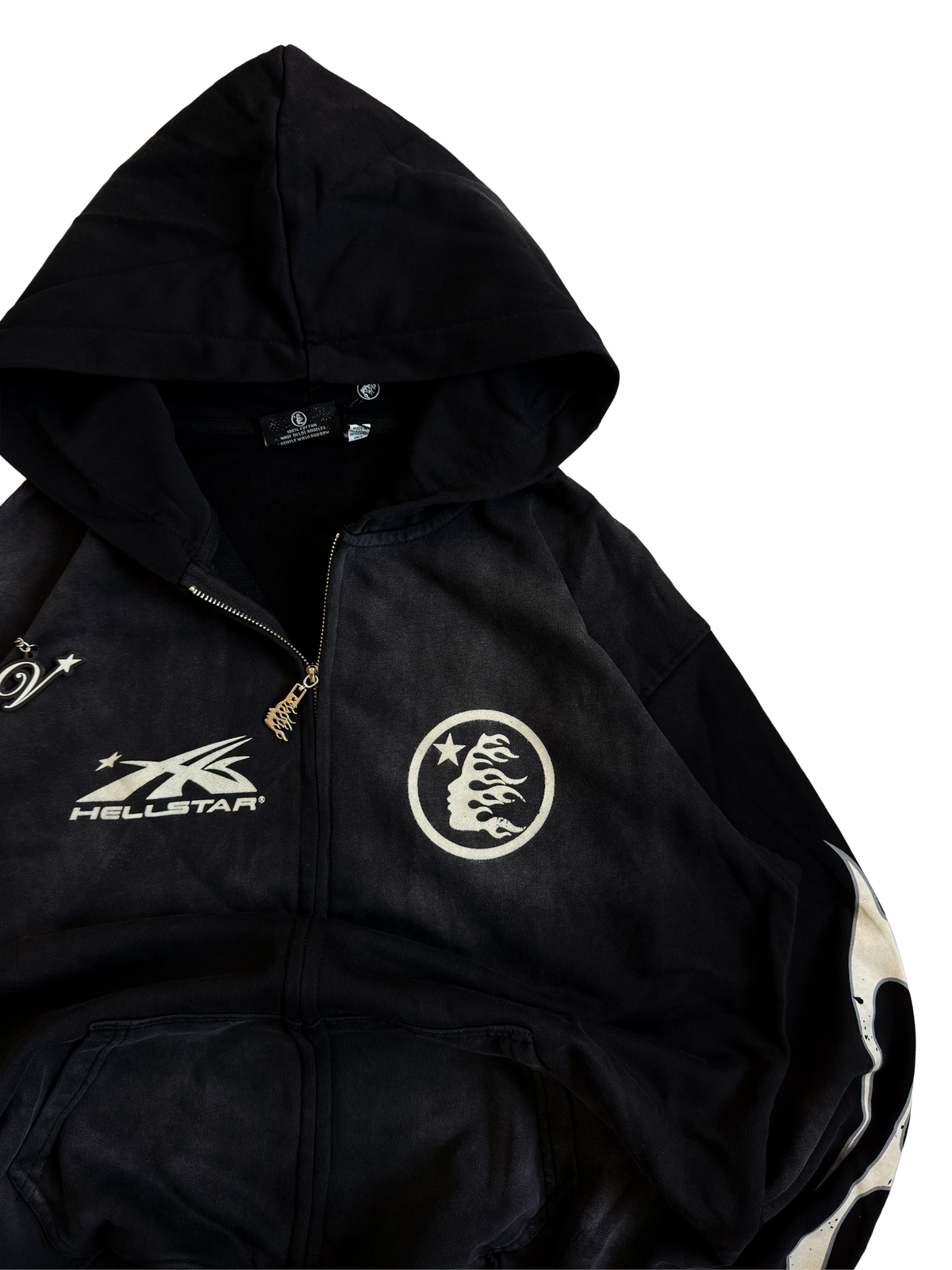 Hellstar Logo Zip-up Hoodie