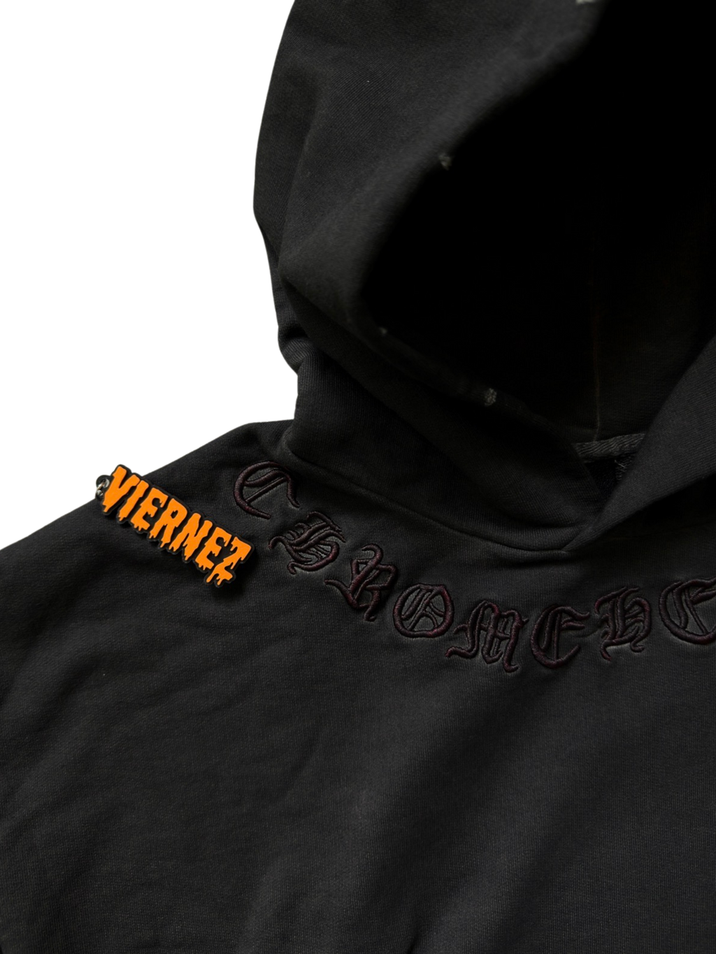 Chrome Hearts Gothic Patchwork Distressed Hoodie