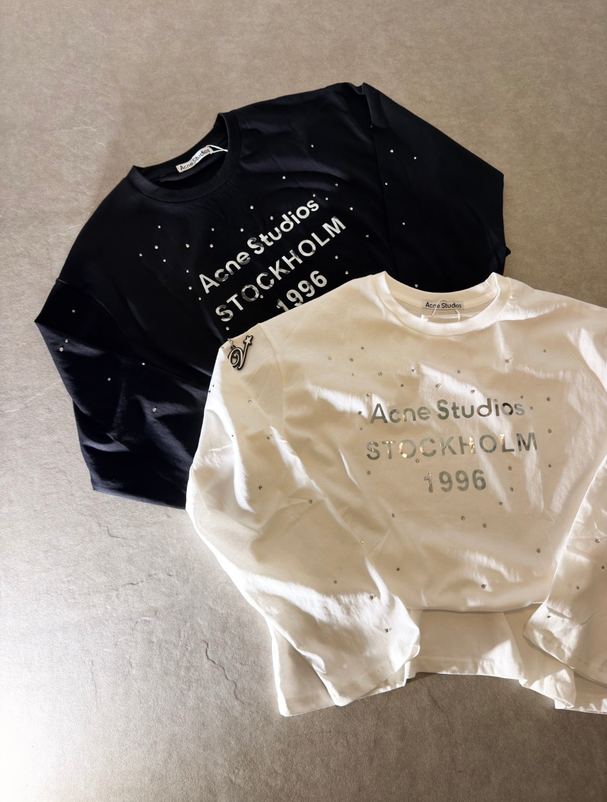 Acne Studios Edden Rhinestone Longsleeves