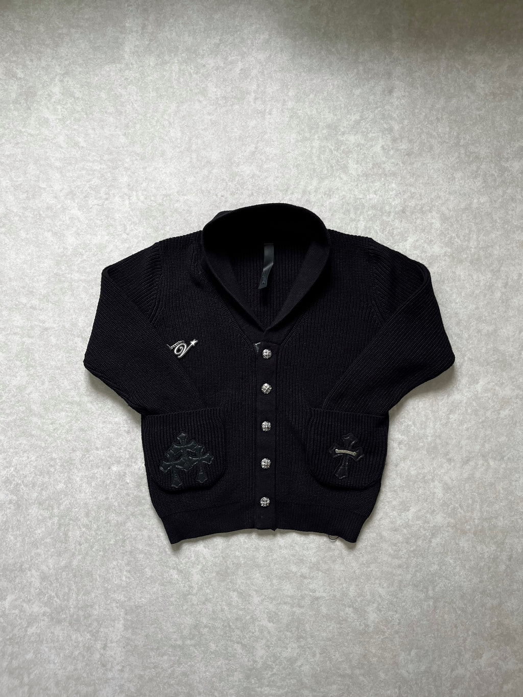 Chrome Hearts Cashmere Pocket Cardigan