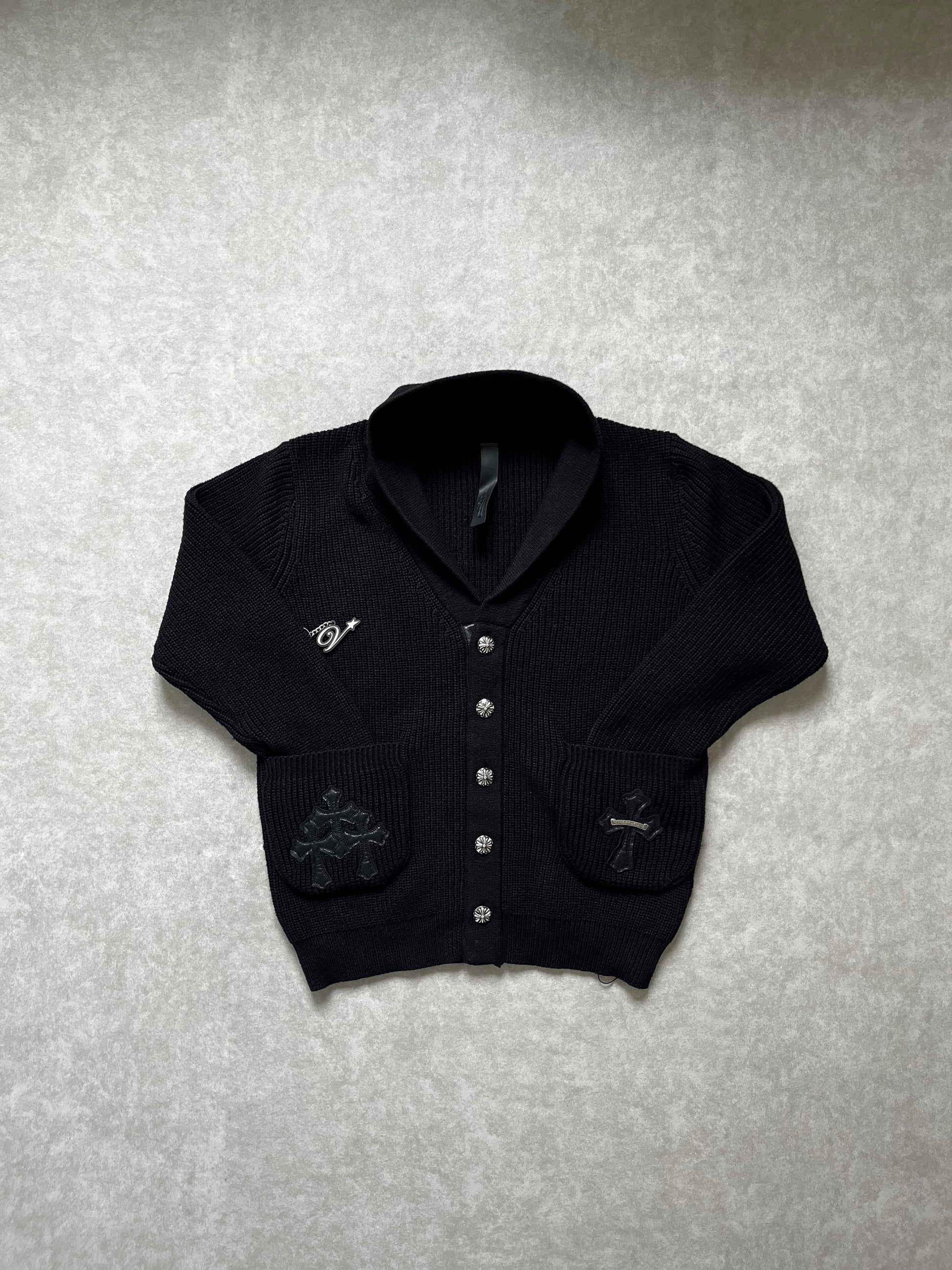 Chrome Hearts Cashmere Pocket Cardigan