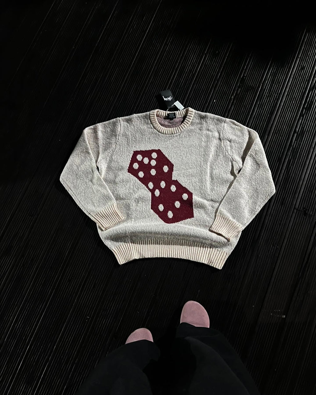 Stüssy dice mohair sweater