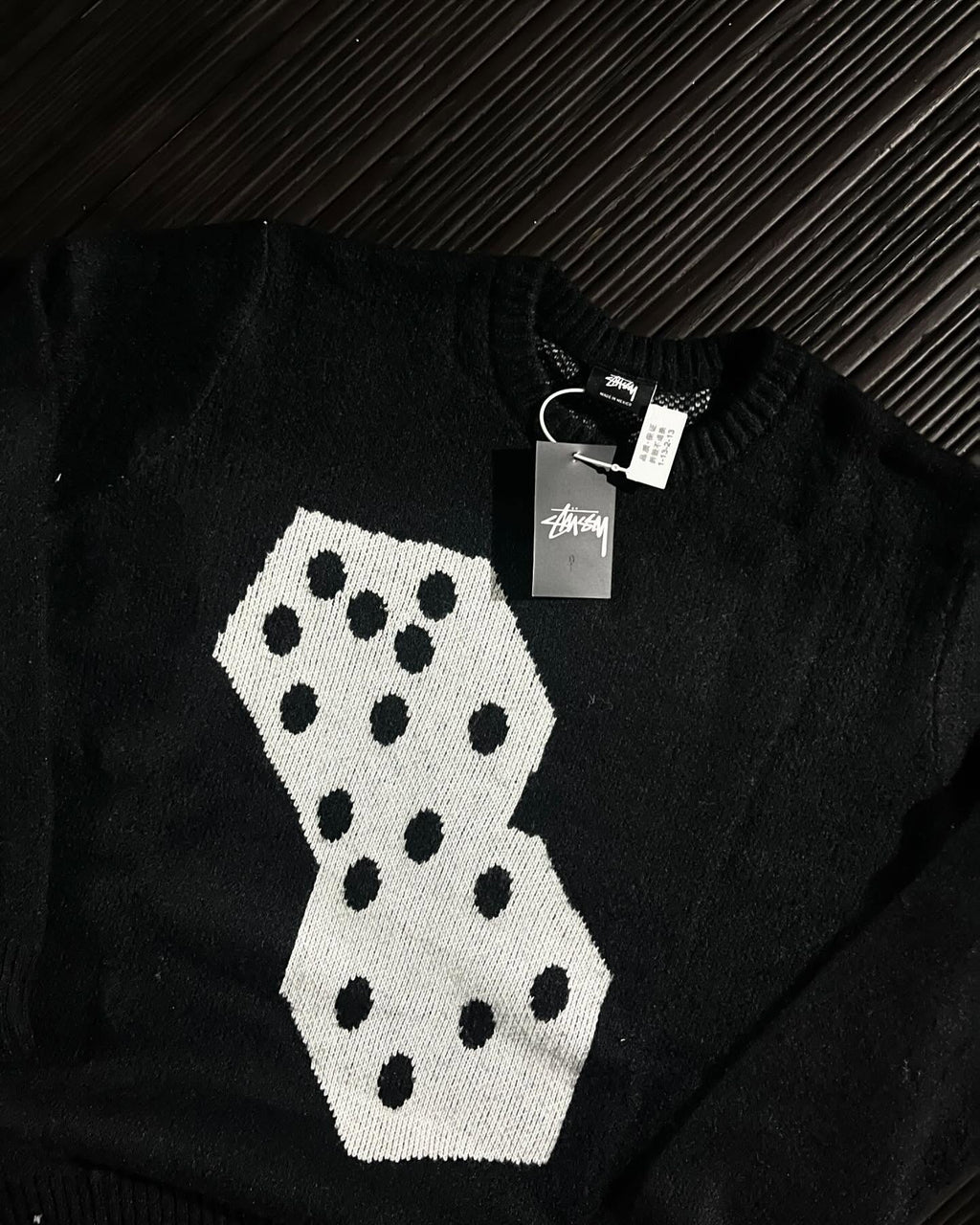 Stüssy dice mohair sweater