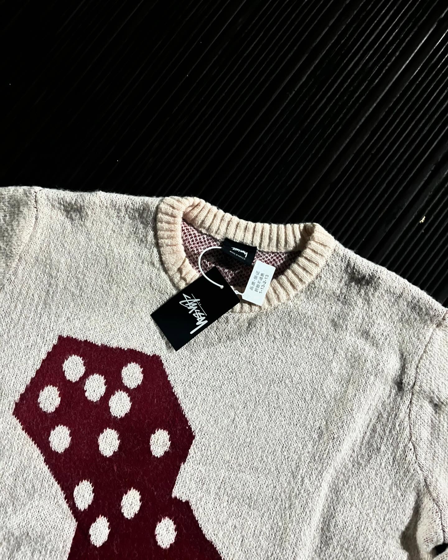 Stüssy dice mohair sweater