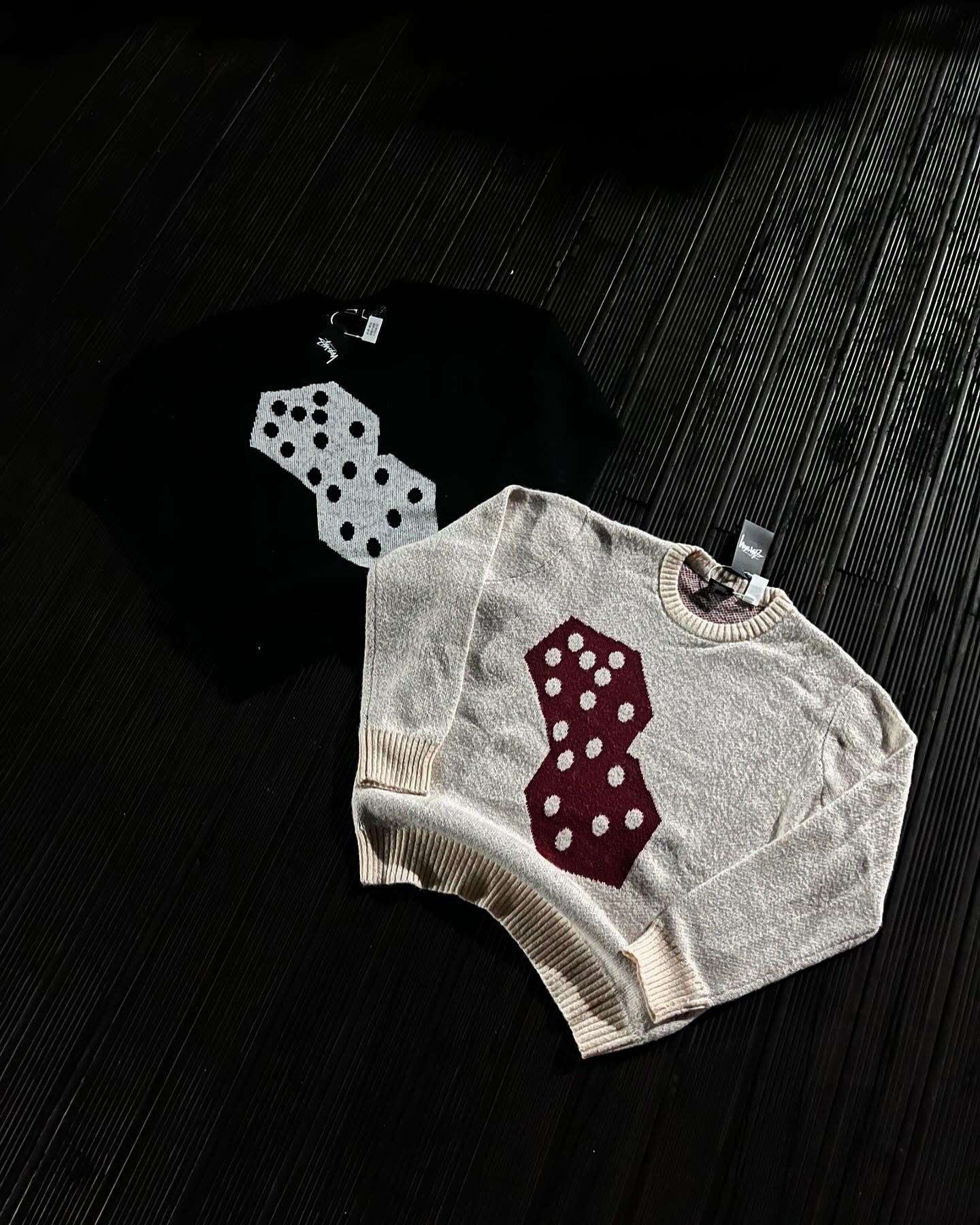 Stüssy dice mohair sweater