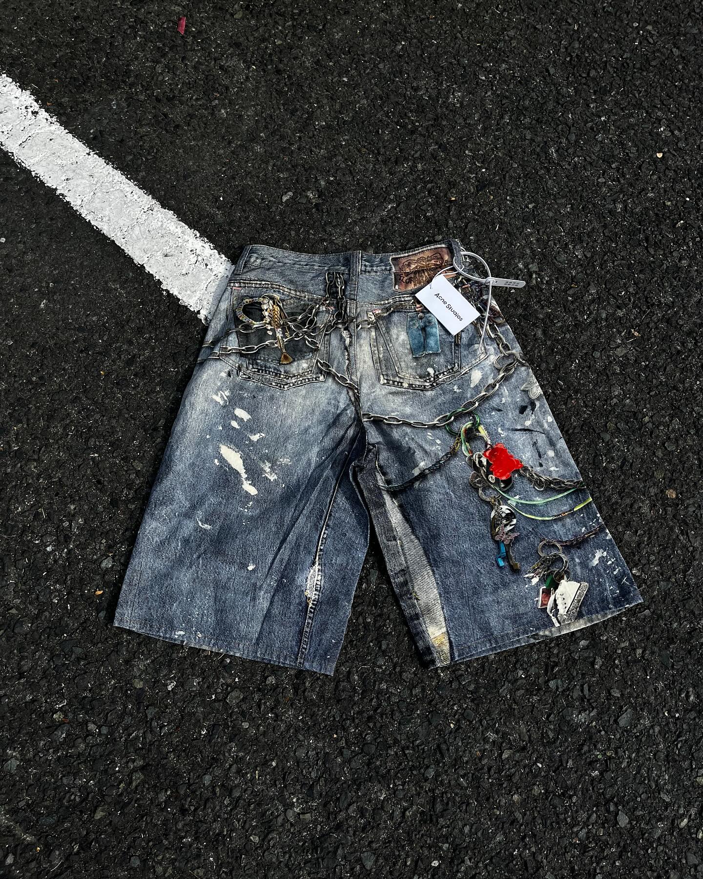 Acne Studios 1981 Trompe Denim Shorts