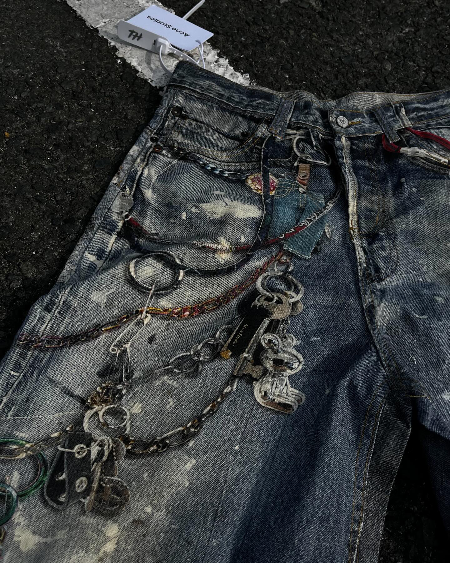 Acne Studios 1981 Trompe Denim Shorts